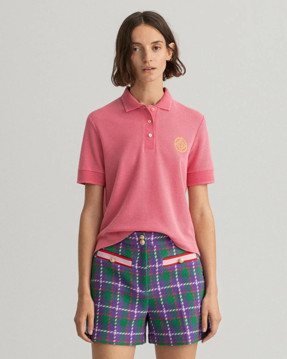 Polos And T-Shirts | Womens GANT Rope Icon Piqué Polo Shirt Rapture Rose