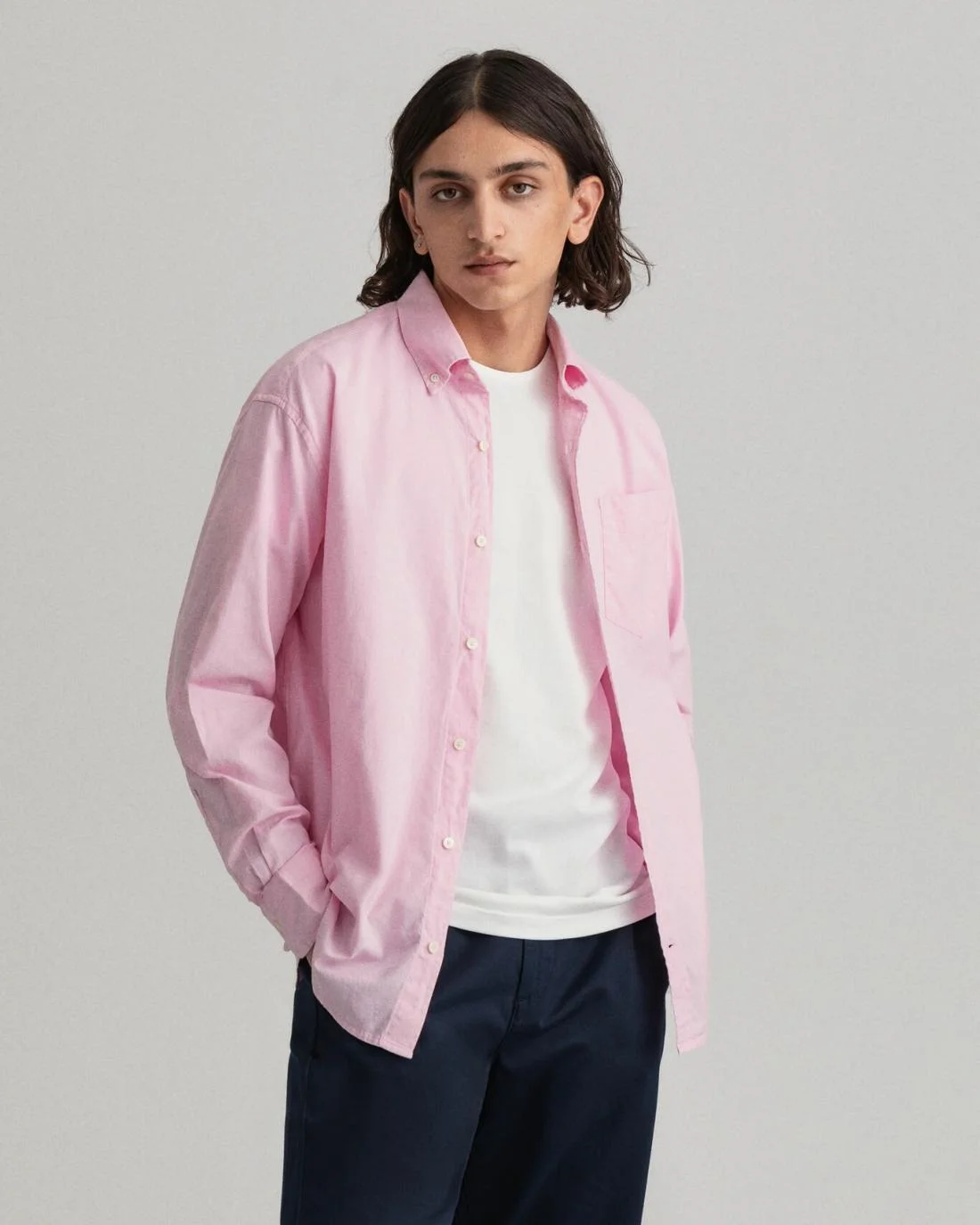 Shirts | Mens GANT Relaxed Fit Oxford Shirt Peony Pink