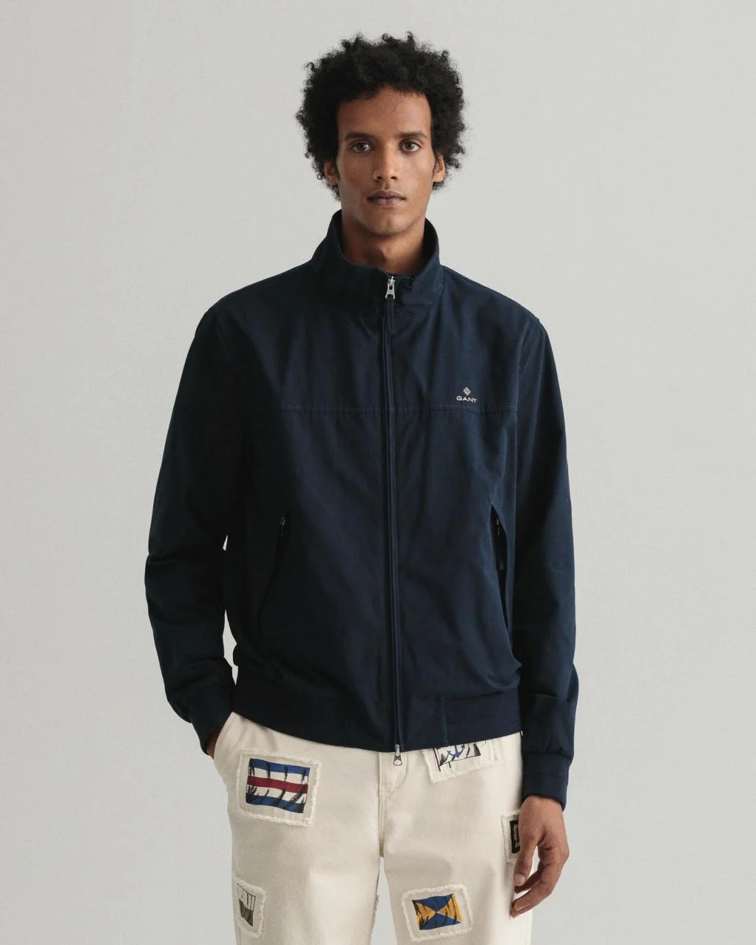 Jackets And Coats | Mens GANT Hampshire Jacket Evening Blue