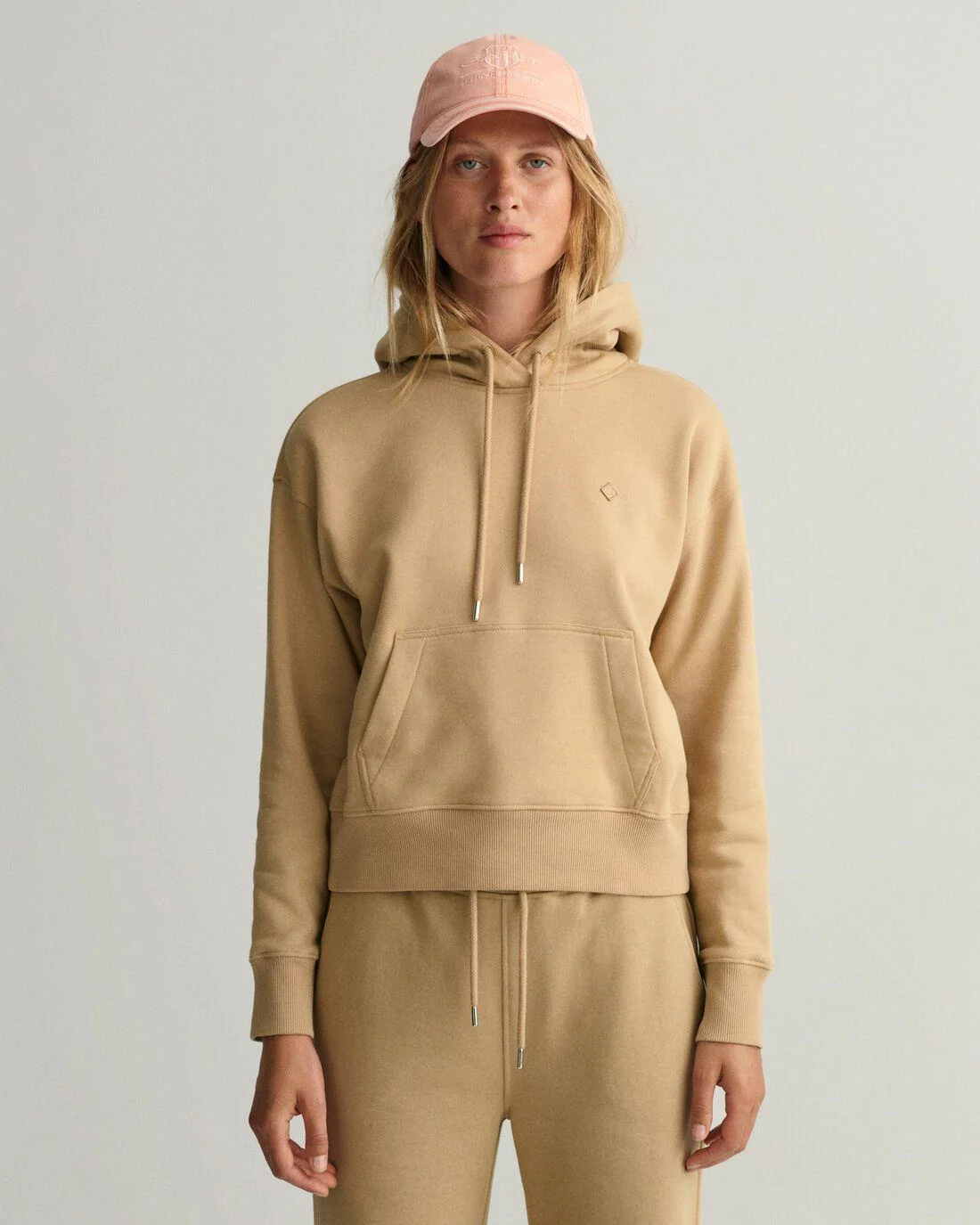 Hoodies And Sweats | Womens GANT Icon G Essential Hoodie Dark Khaki