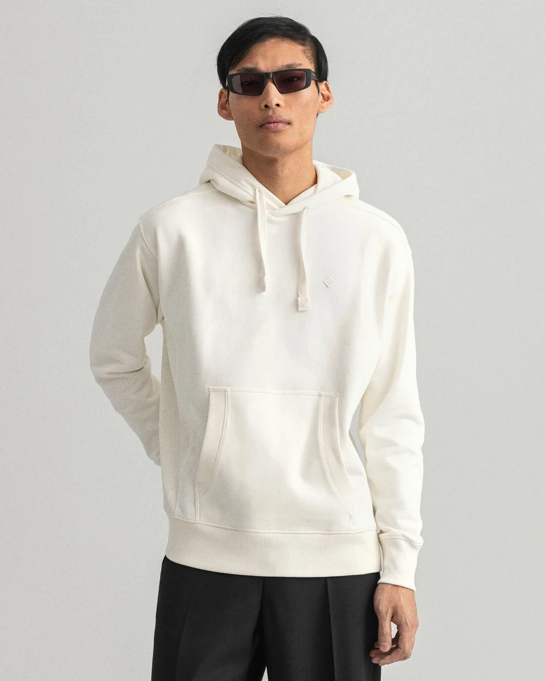 Hoodies And Sweats | Mens GANT Icon G Essential Sweat Hoodie Caulk White