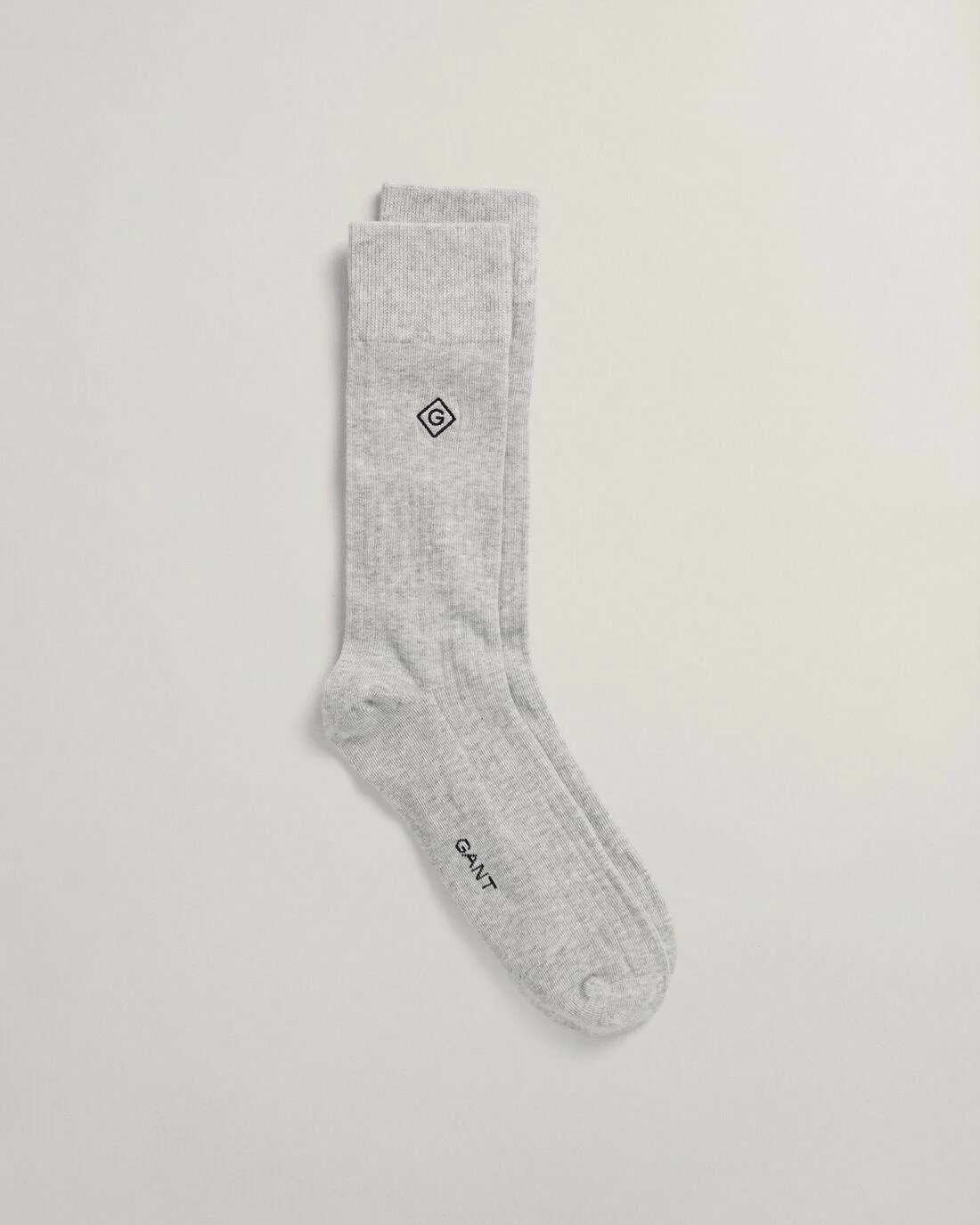 Socks | Mens GANT Rib Diamond G Socks Light Grey Melange