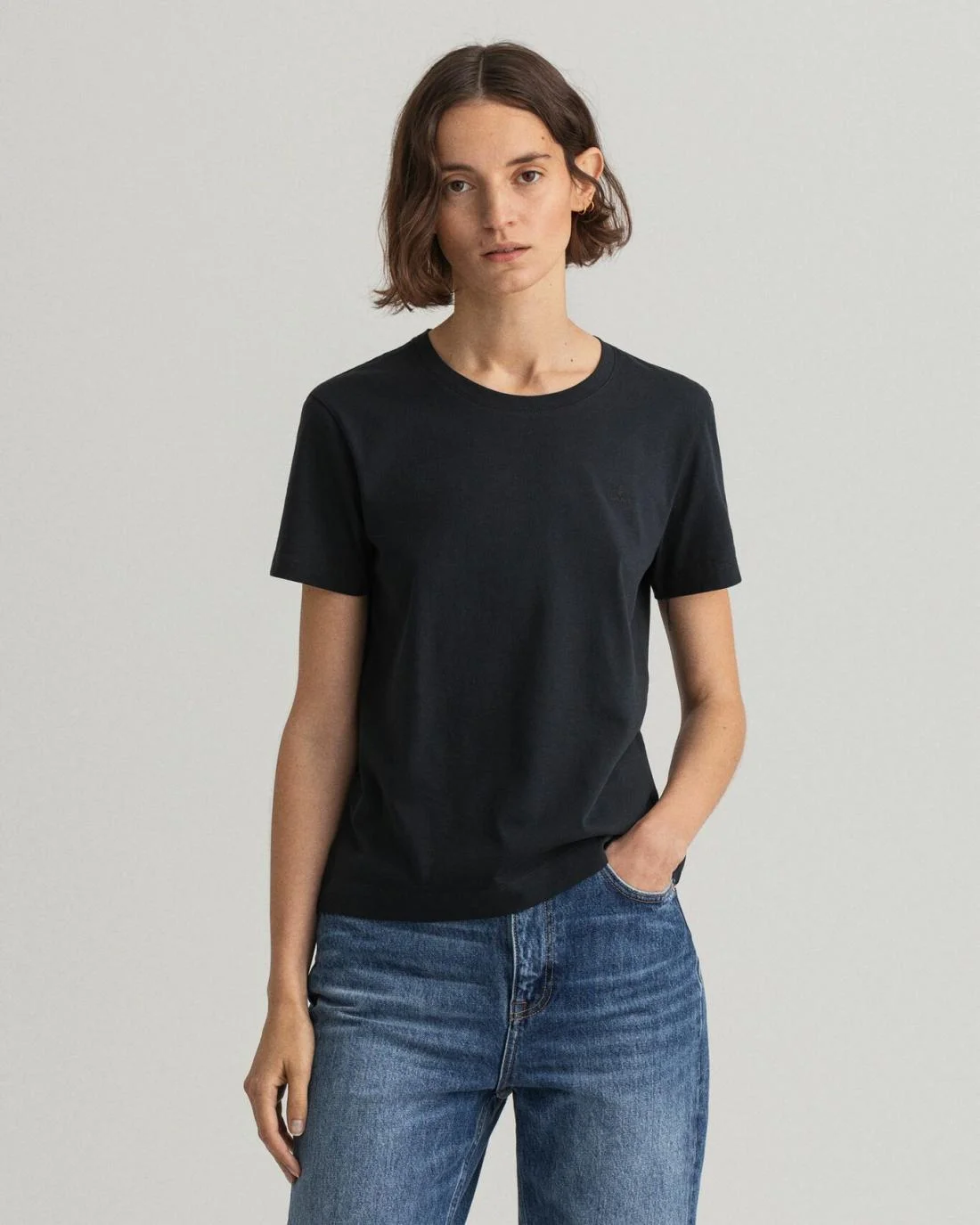 Polos And T-Shirts | Womens GANT Original T-Shirt Black