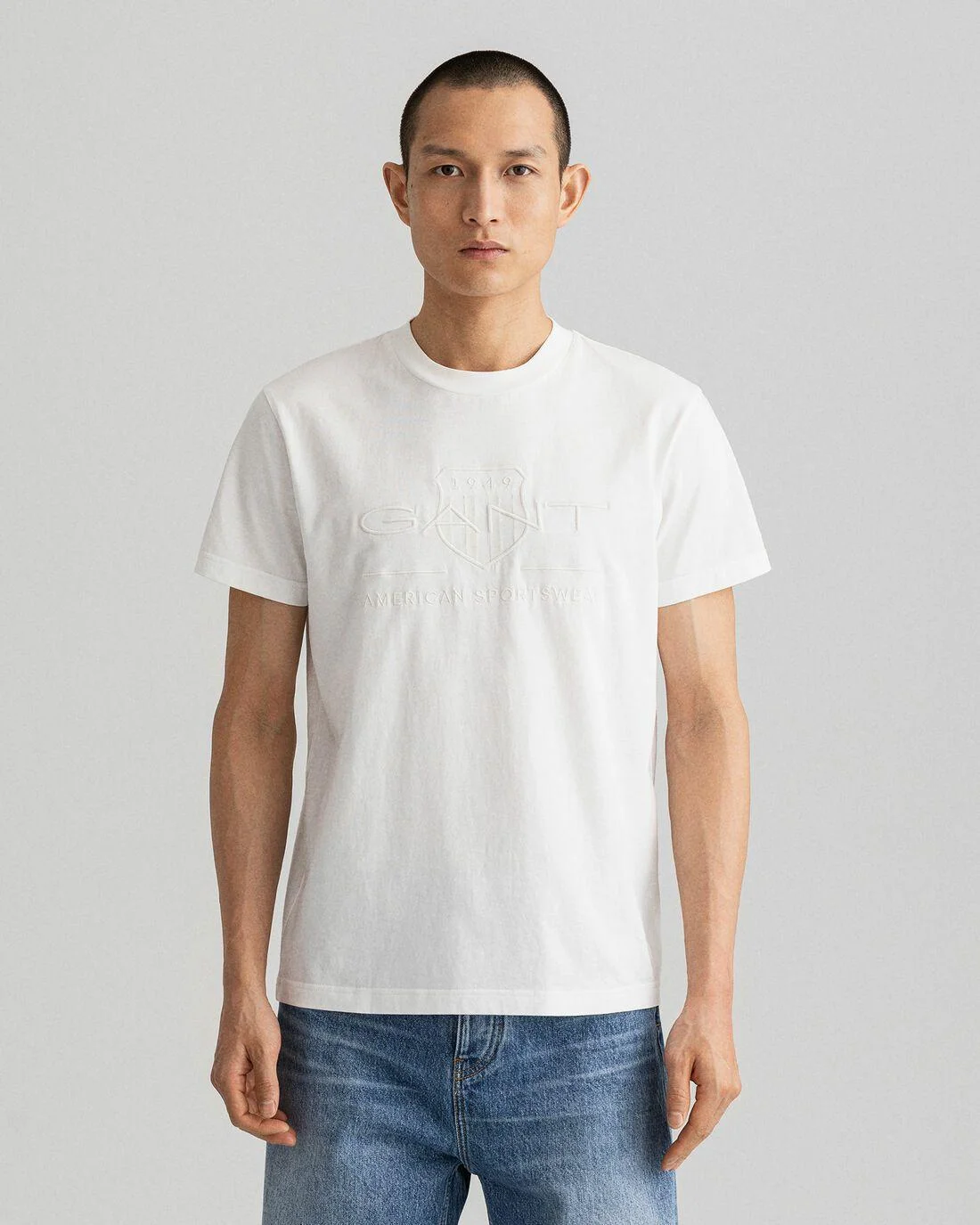 T-Shirts | Mens GANT Tonal Archive Shield T-Shirt Eggshell