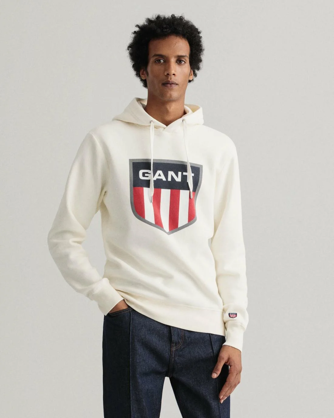 Hoodies And Sweats | Mens GANT Retro Shield Hoodie Eggshell