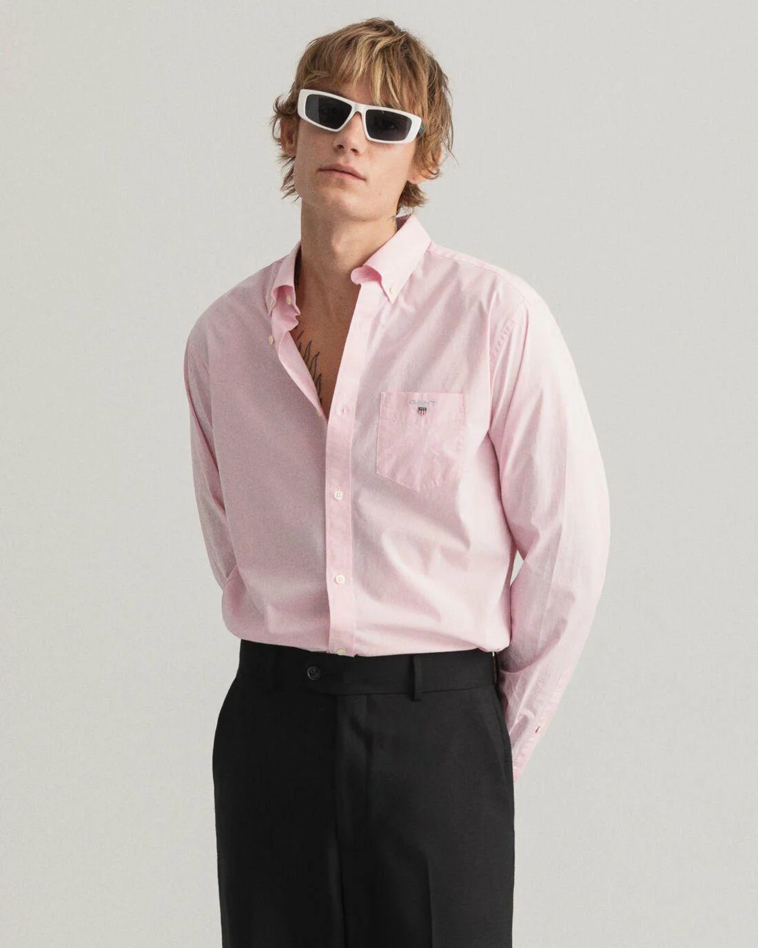 Shirts | Mens GANT Regular Fit Broadcloth Shirt California Pink