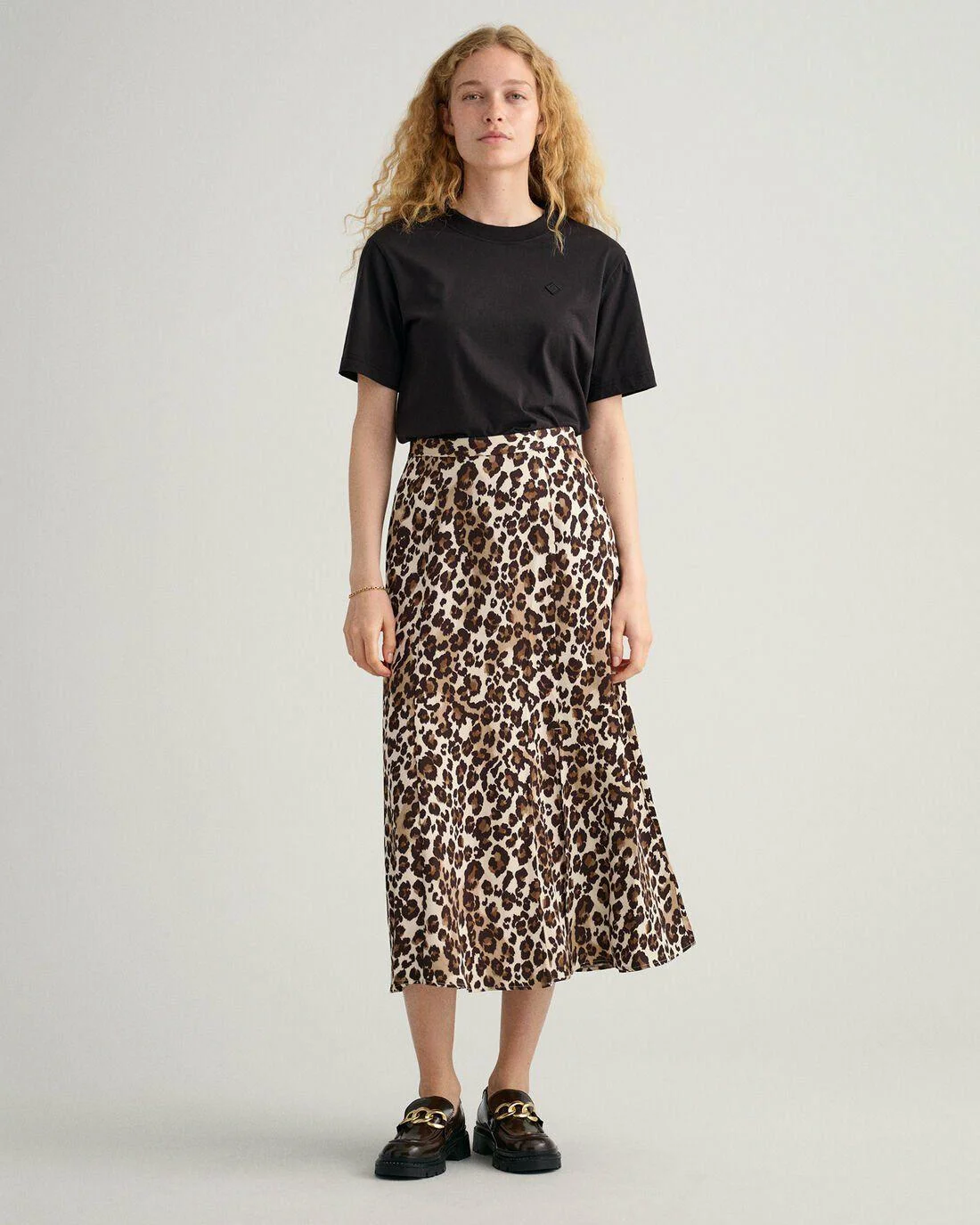 Shorts And Skirts | Womens GANT Leopard Print Skirt Rich Brown