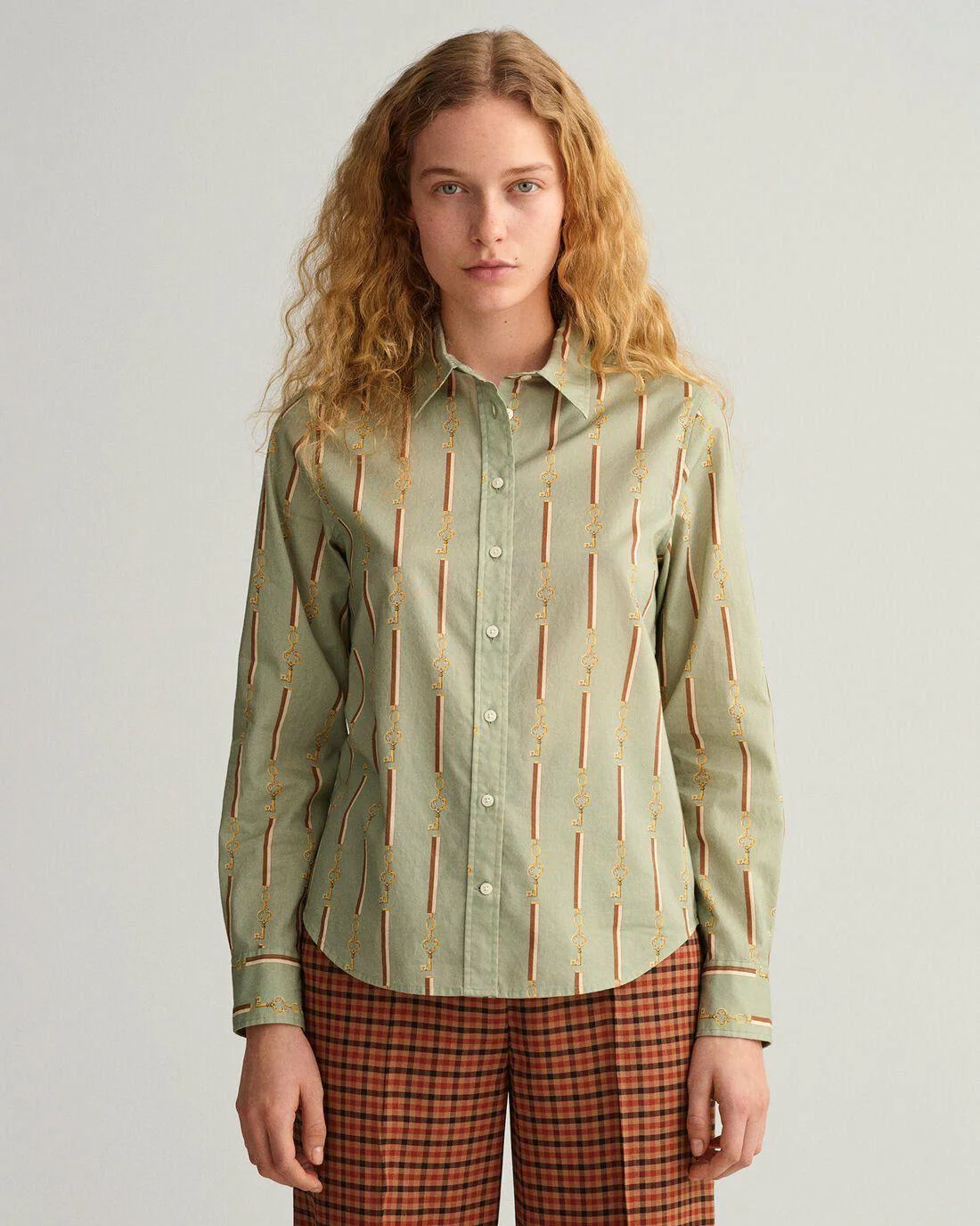 Shirts And Blouses | Womens GANT Regular Fit American Luxe Cotton Voile Shirt Porcelain Green