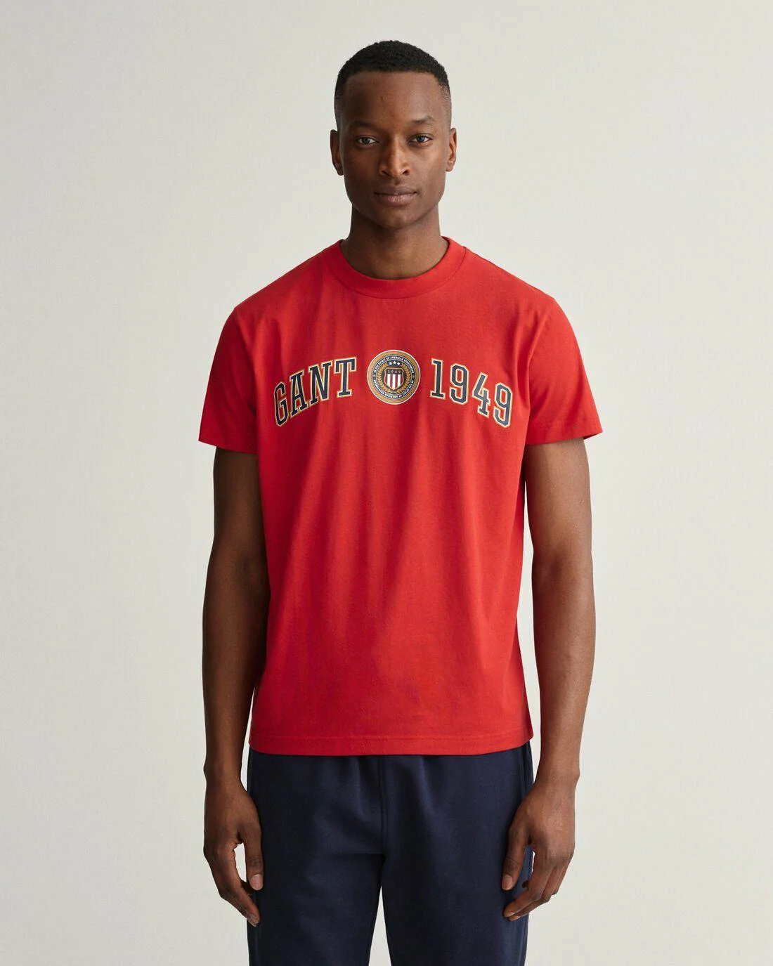 T-Shirts | Mens GANT Crest Shield T-Shirt Equestrian Red