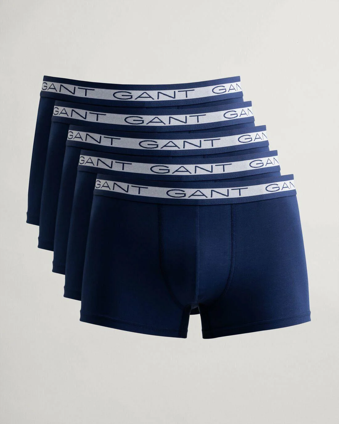 Underwear | Mens GANT 5-Pack Basic Trunks Navy