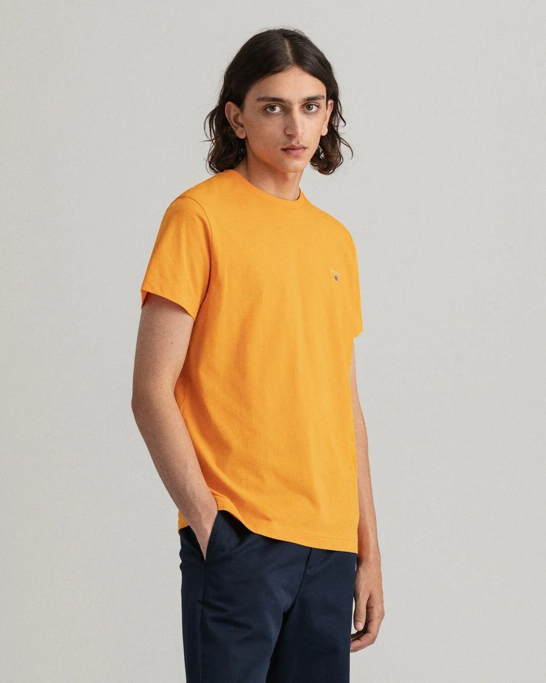 T-Shirts | Mens GANT Original T-Shirt Dahlia Orange