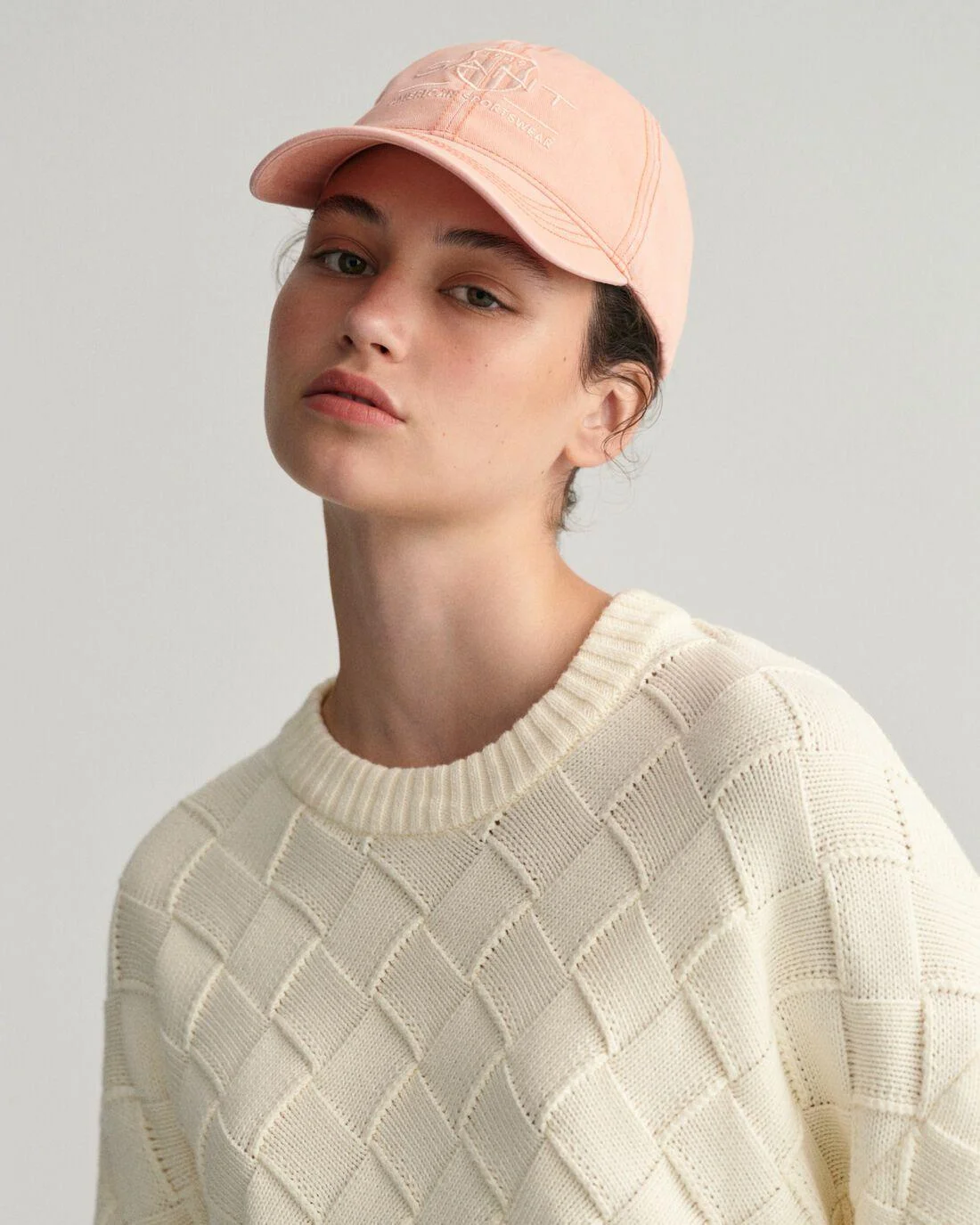 Hats | Womens GANT Tonal Archive Shield Cap Guava Orange