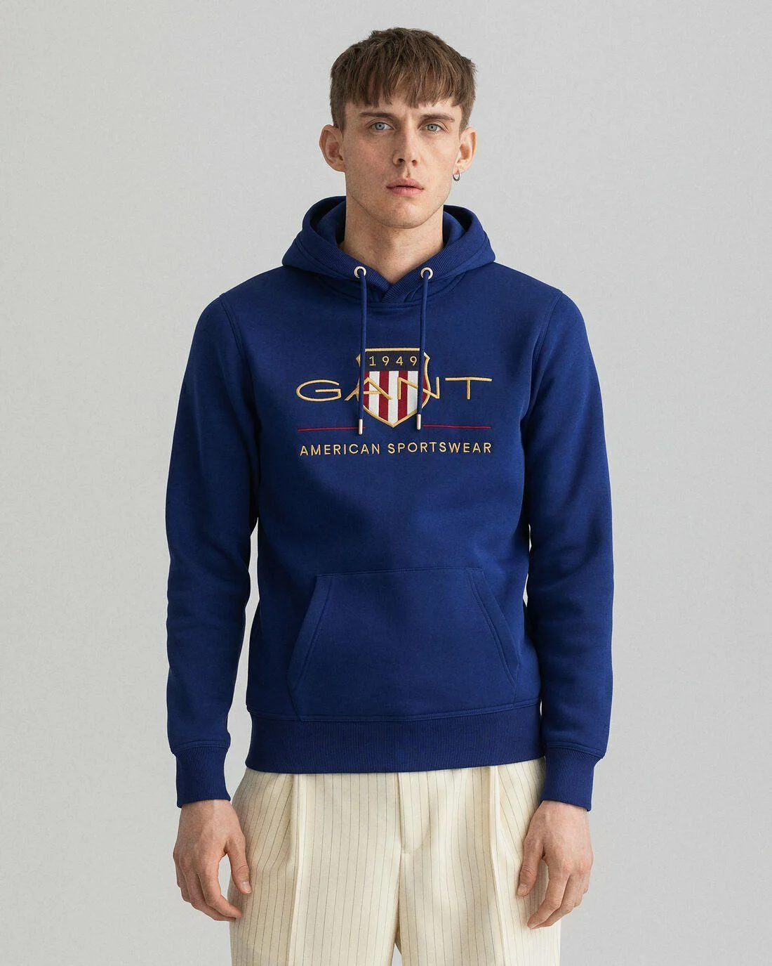 Hoodies And Sweats | Mens GANT Archive Shield Hoodie Beacon Blue