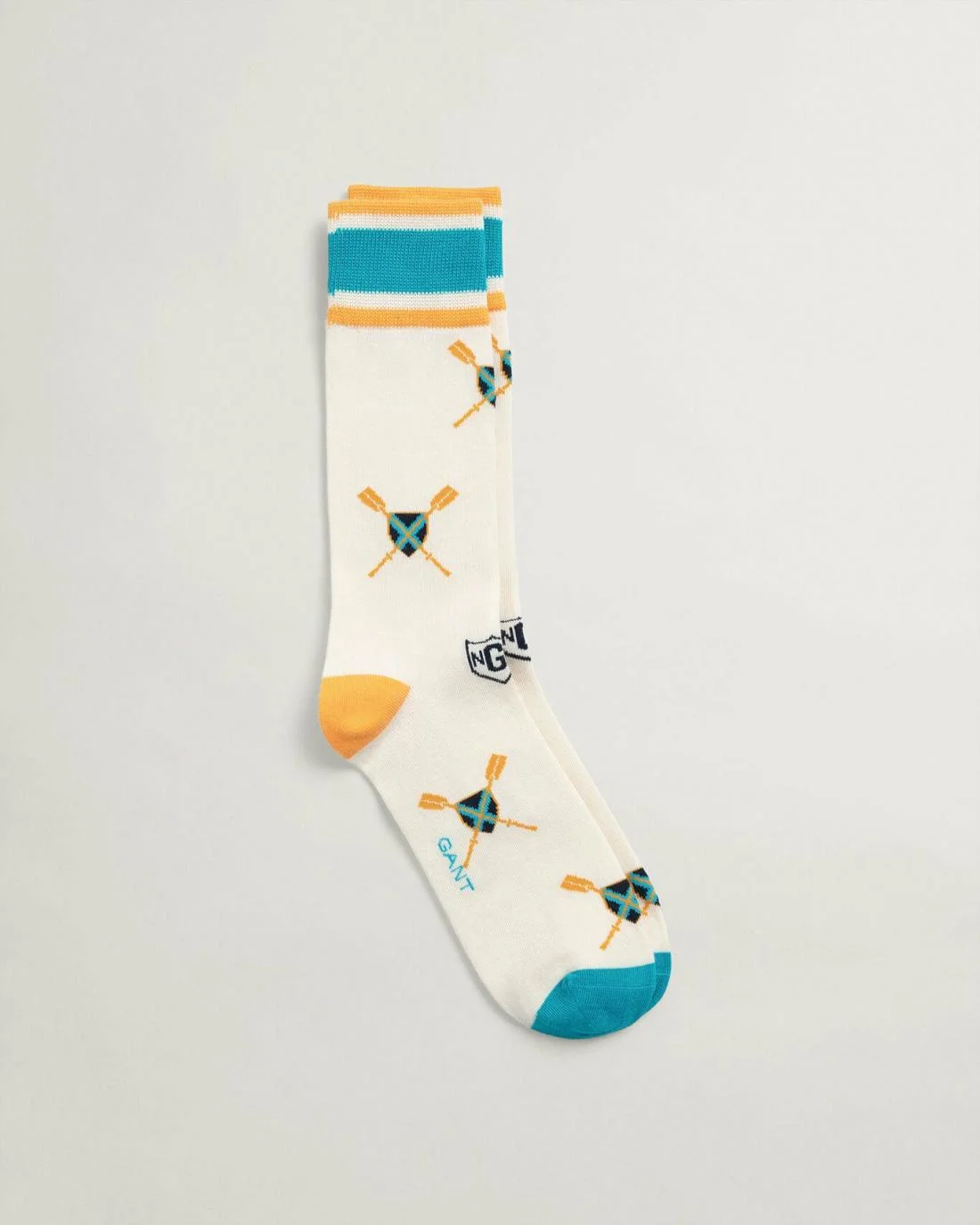 Socks | Mens GANT Shield &amp; Oars Socks Caulk White