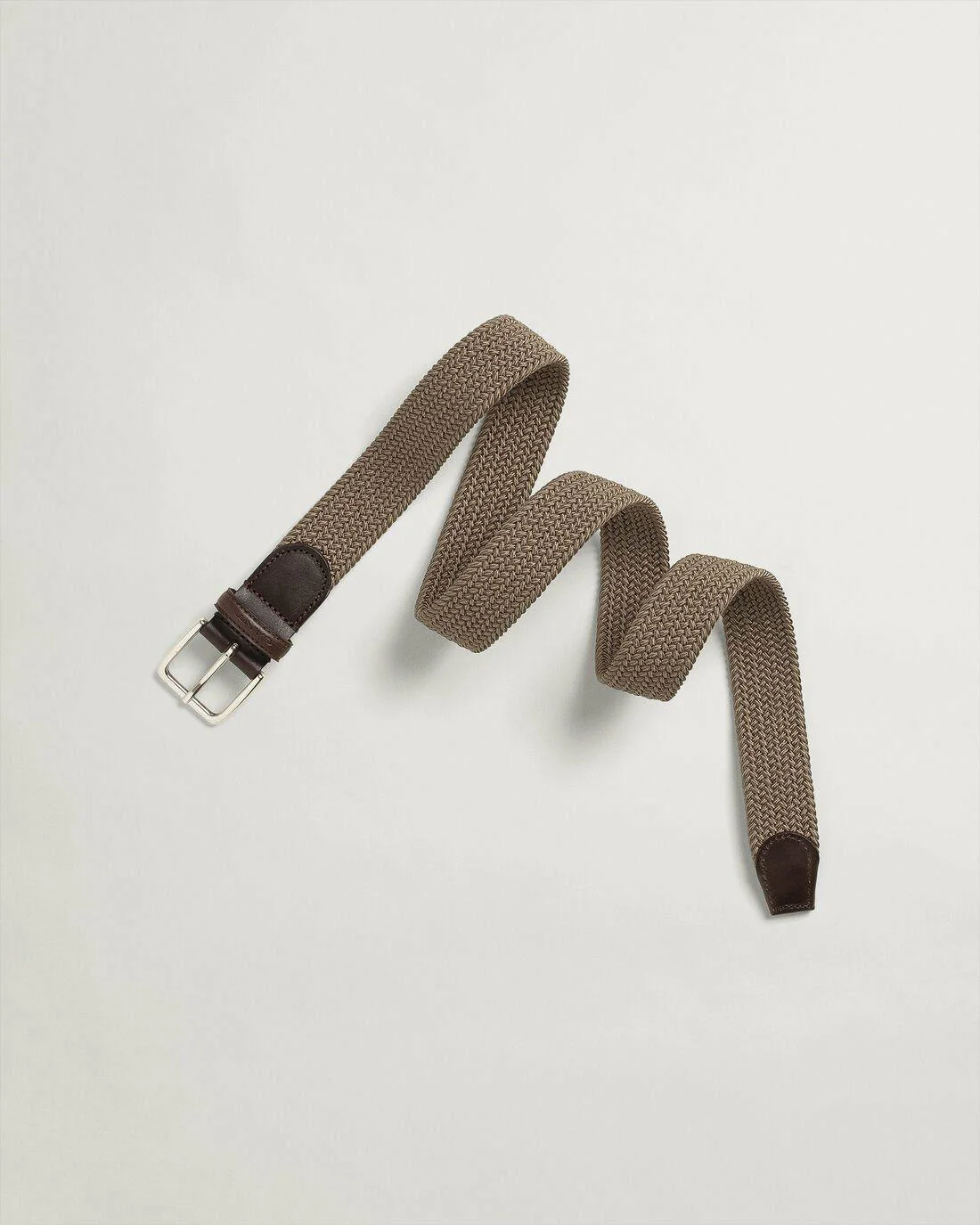 Belts | Mens GANT Elastic Braid Belt Dark Khaki