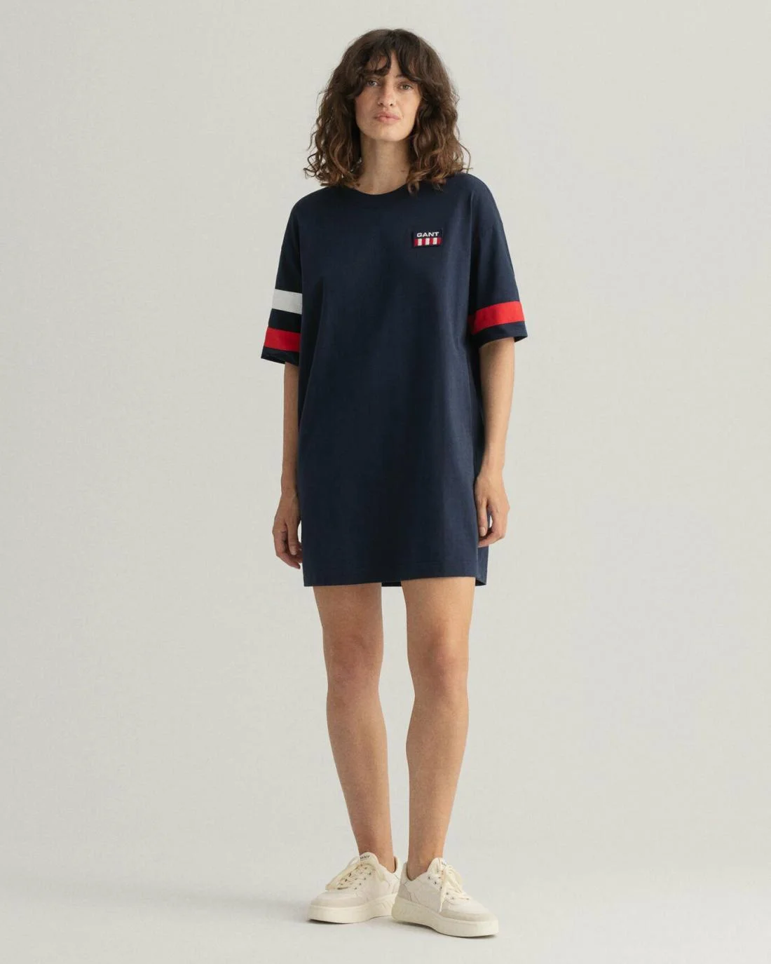 Dresses | Womens GANT Retro Logo T-Shirt Dress Evening Blue