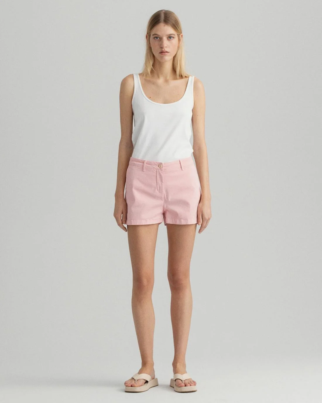 Shorts And Skirts | Womens GANT Sunfaded Chino Shorts Preppy Pink