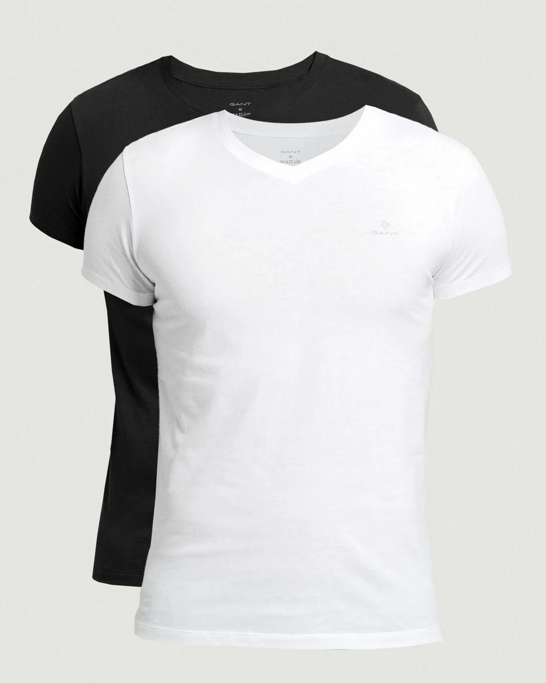 Nightwear | Mens GANT 2-Pack V-Neck T-Shirts Black / White