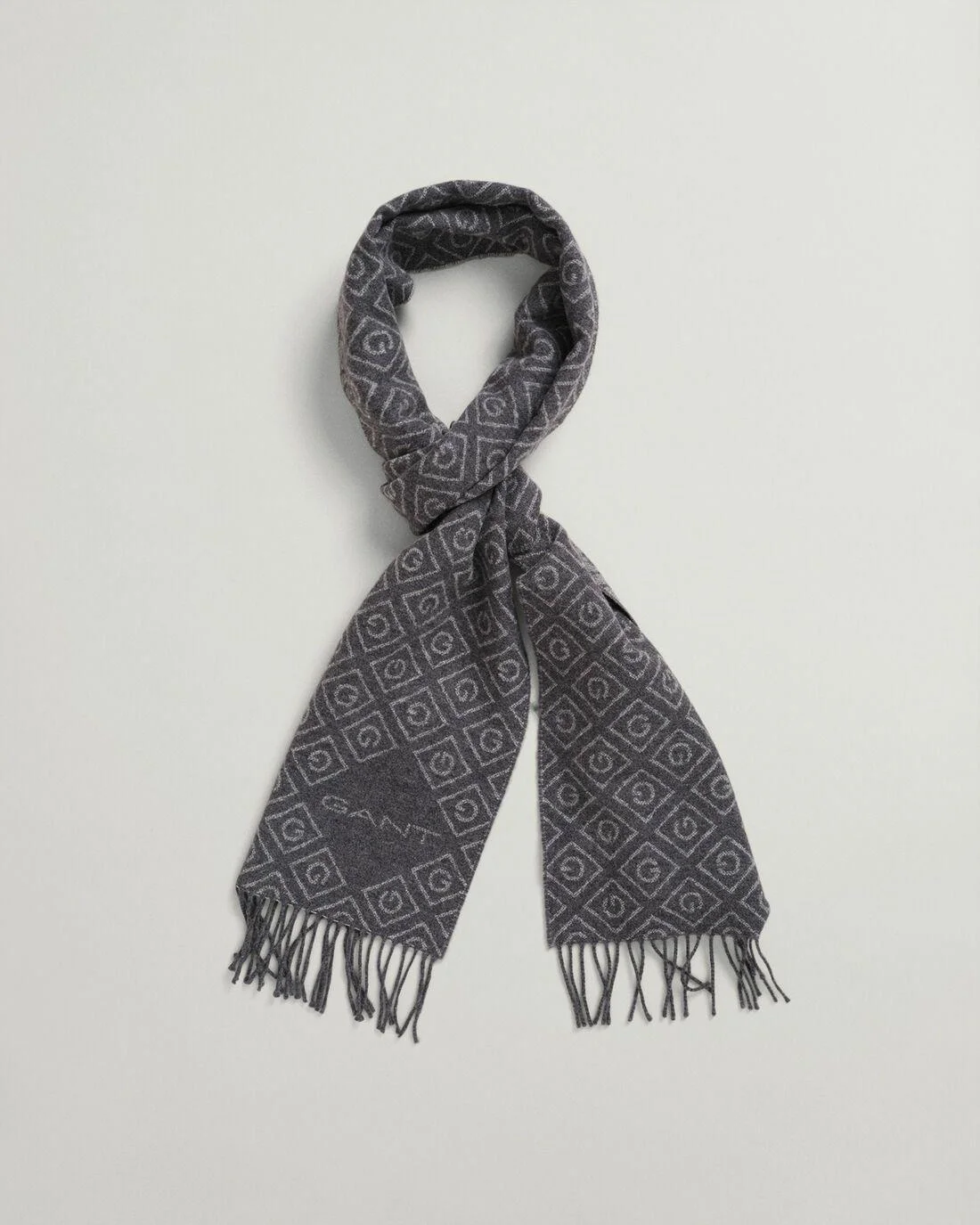 Gloves &amp; Scarves | Mens GANT Icon G Wool Scarf Graphite