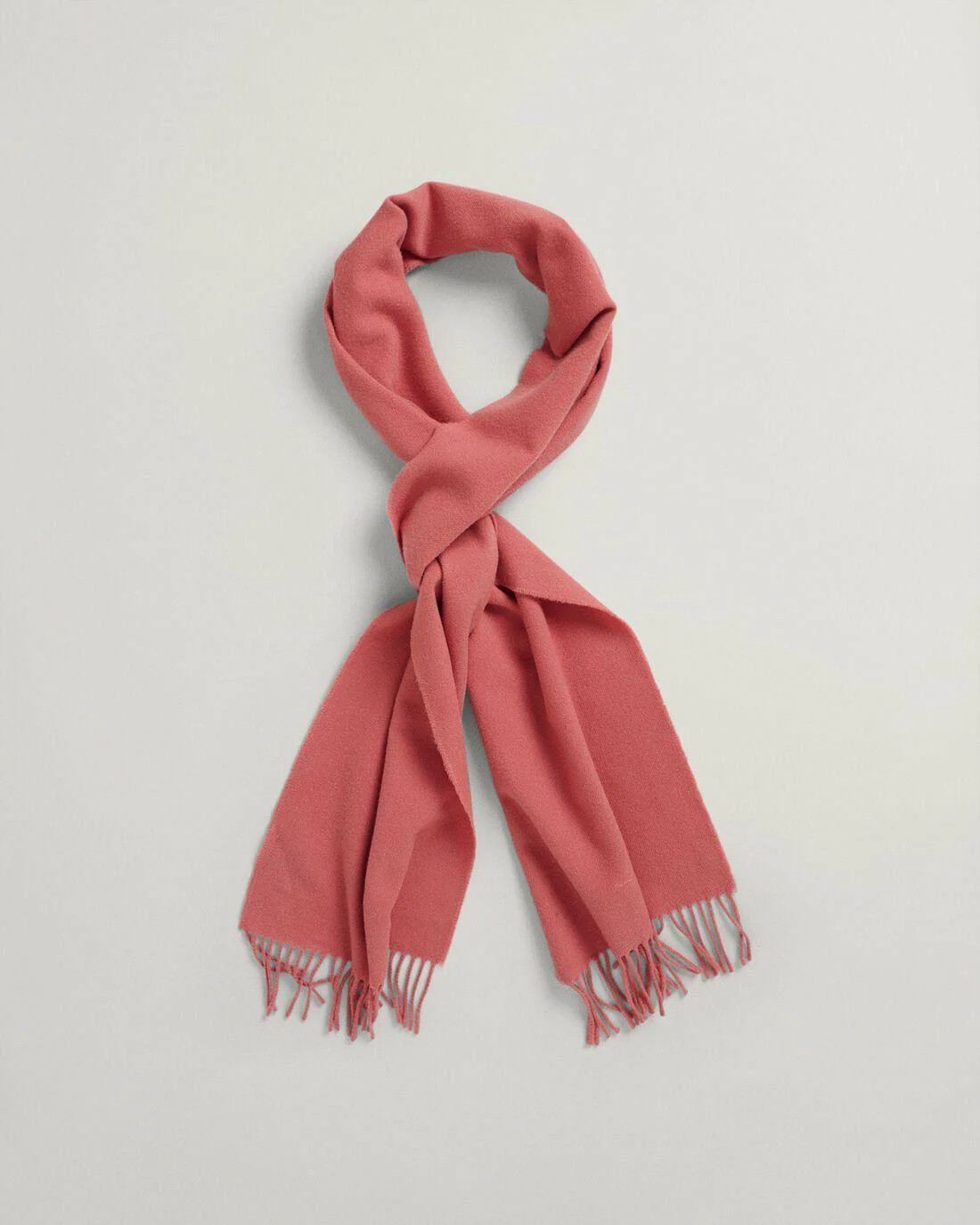 Gloves &amp; Scarves | Mens GANT Solid Wool Scarf Terracotta Pink