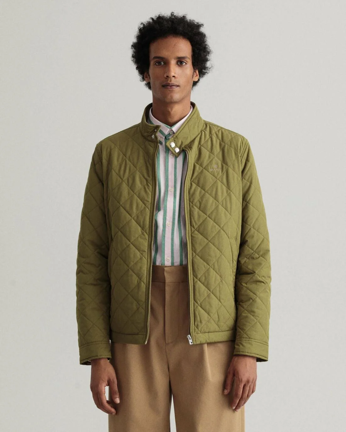 Jackets And Coats | Mens GANT Quilted Windcheater Utility Green