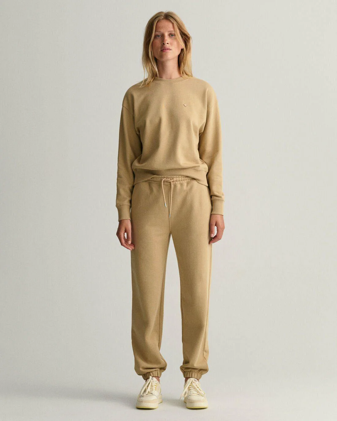 Trousers | Womens GANT Relaxed Fit Icon G Essential Sweatpants Dark Khaki