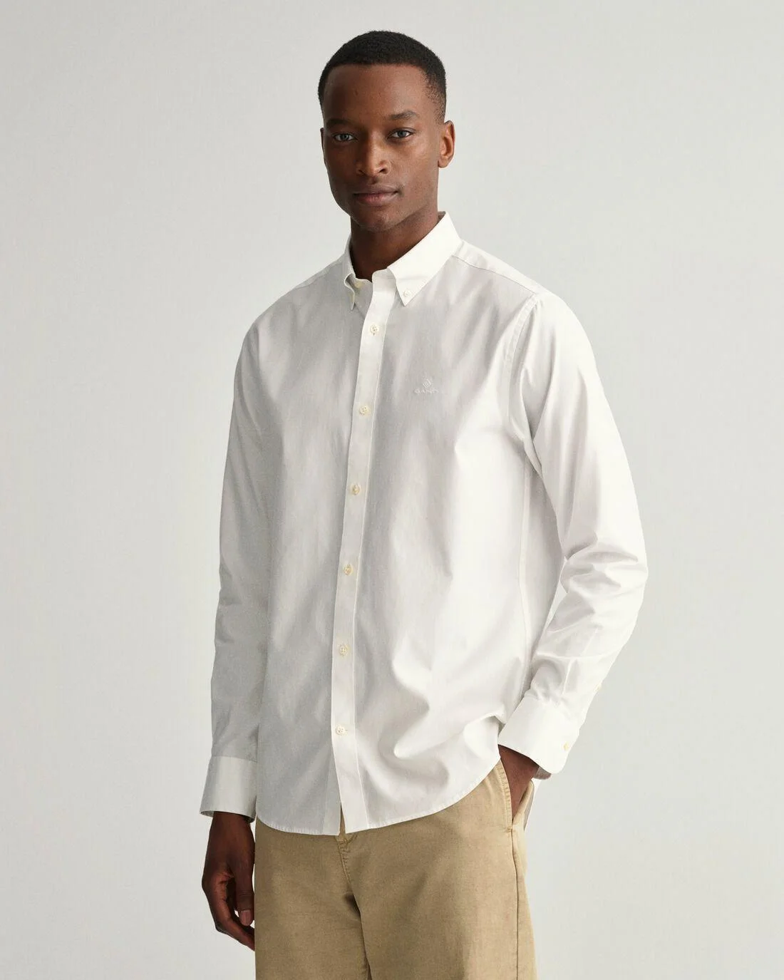 Shirts | Mens GANT Regular Fit Pinpoint Oxford Shirt White