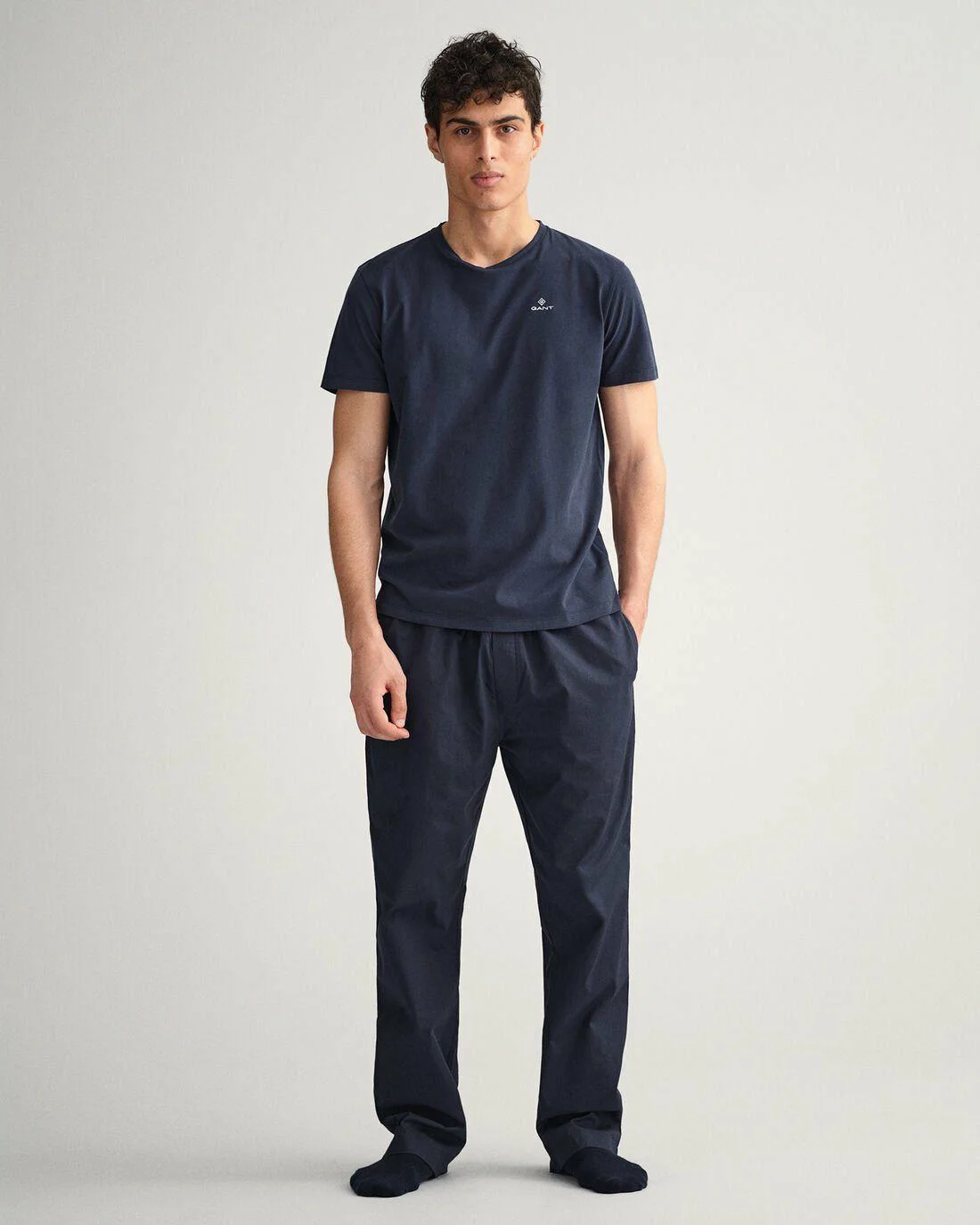 Underwear | Mens GANT Pajama Pants Evening Blue