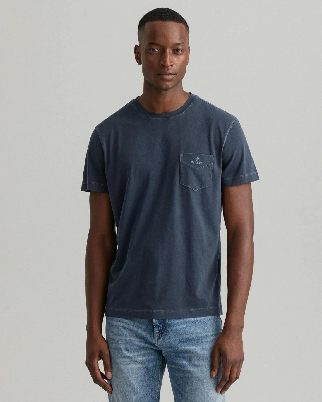 T-Shirts | Mens GANT Sunfaded T-Shirt Evening Blue