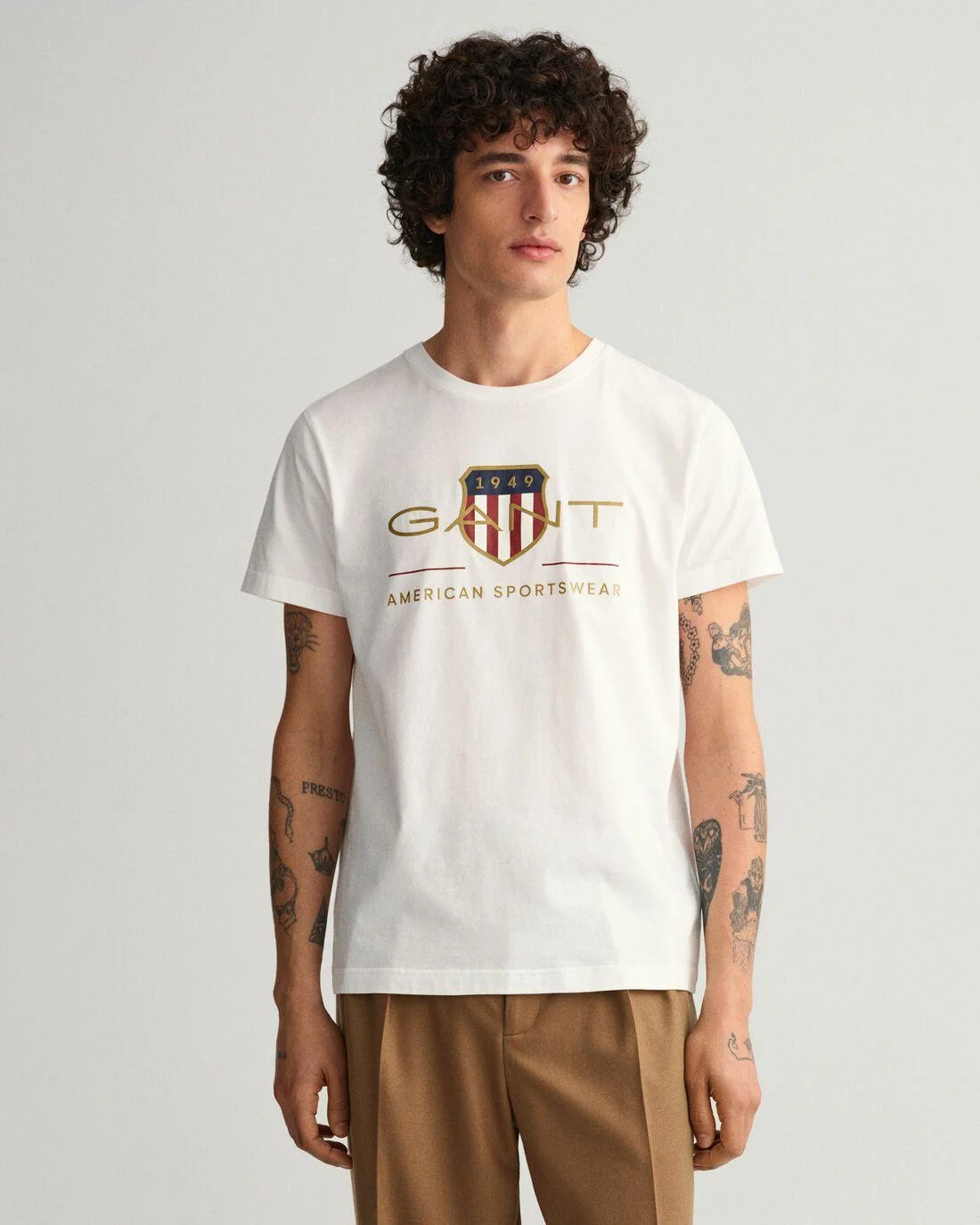 T-Shirts | Mens GANT Archive Shield T-Shirt White