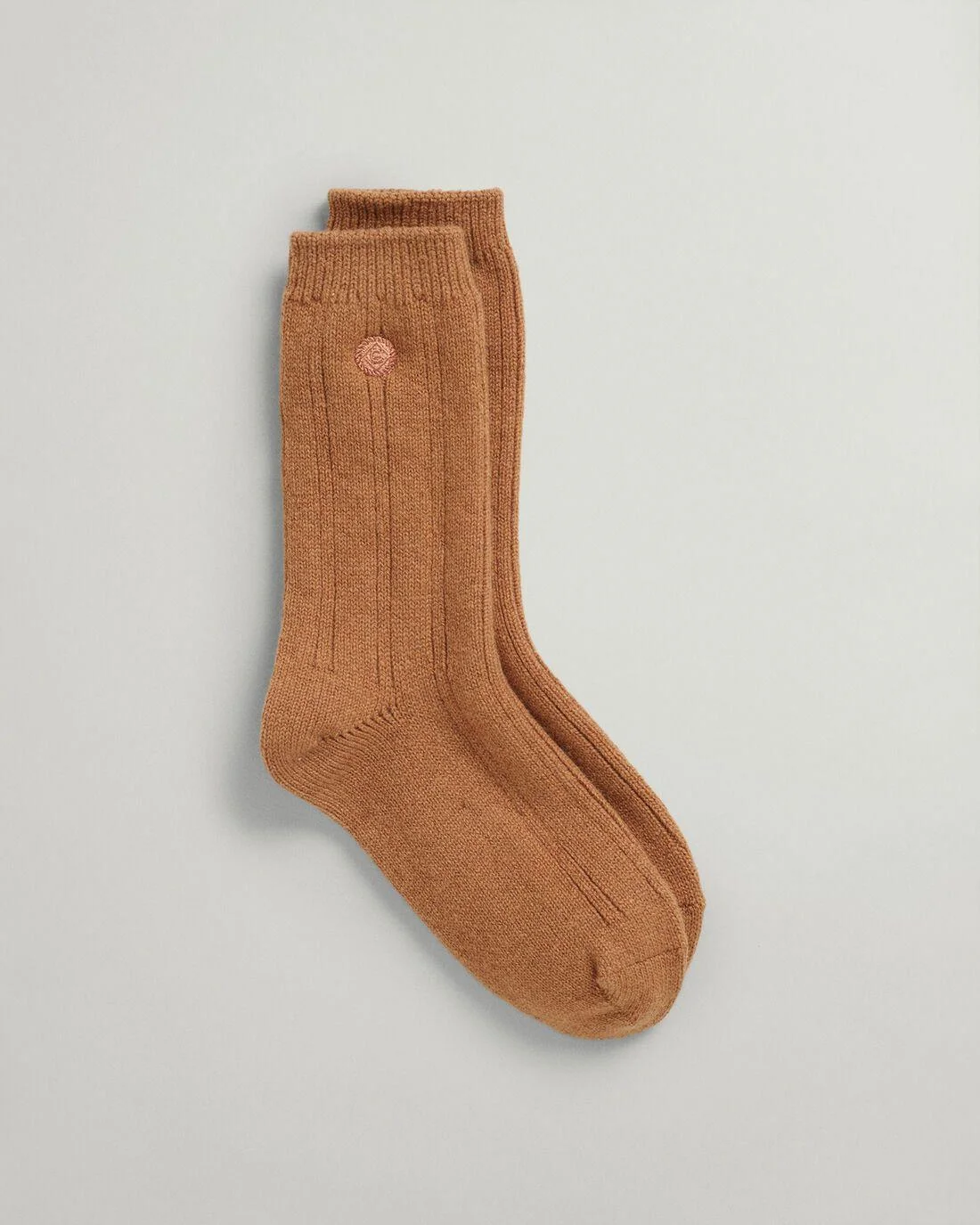 Socks | Womens GANT Wool Rib Socks Toffee Beige