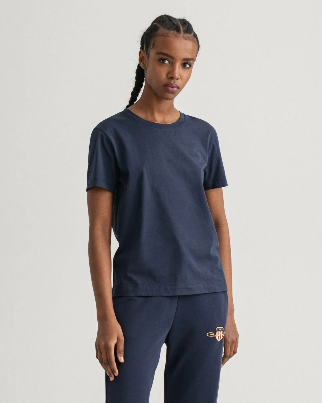 Polos And T-Shirts | Womens GANT Original T-Shirt Evening Blue