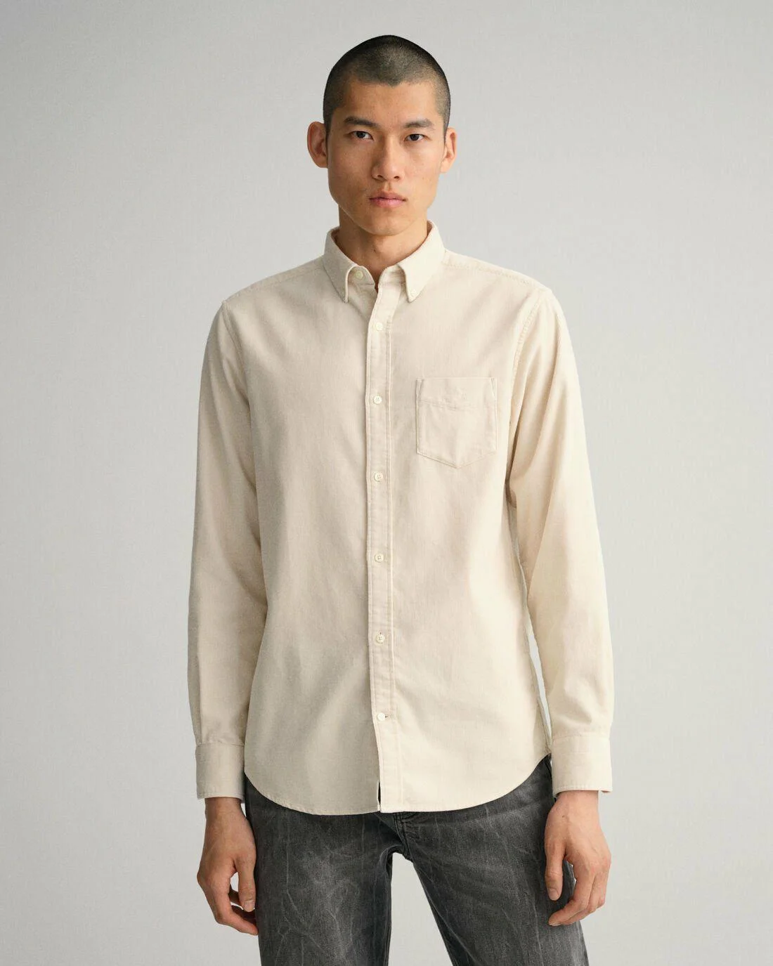 Shirts | Mens GANT Regular Fit Corduroy Shirt Putty