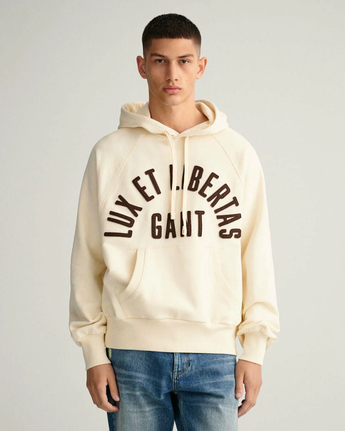 Hoodies And Sweats | Mens GANT Luxe Hoodie Linen