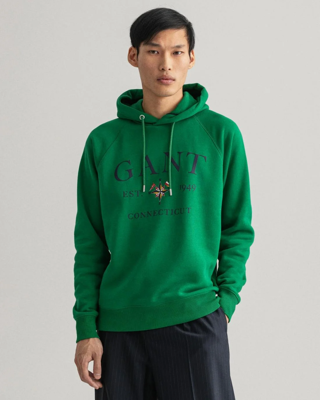 Hoodies And Sweats | Mens GANT Sailing Hoodie Lavish Green