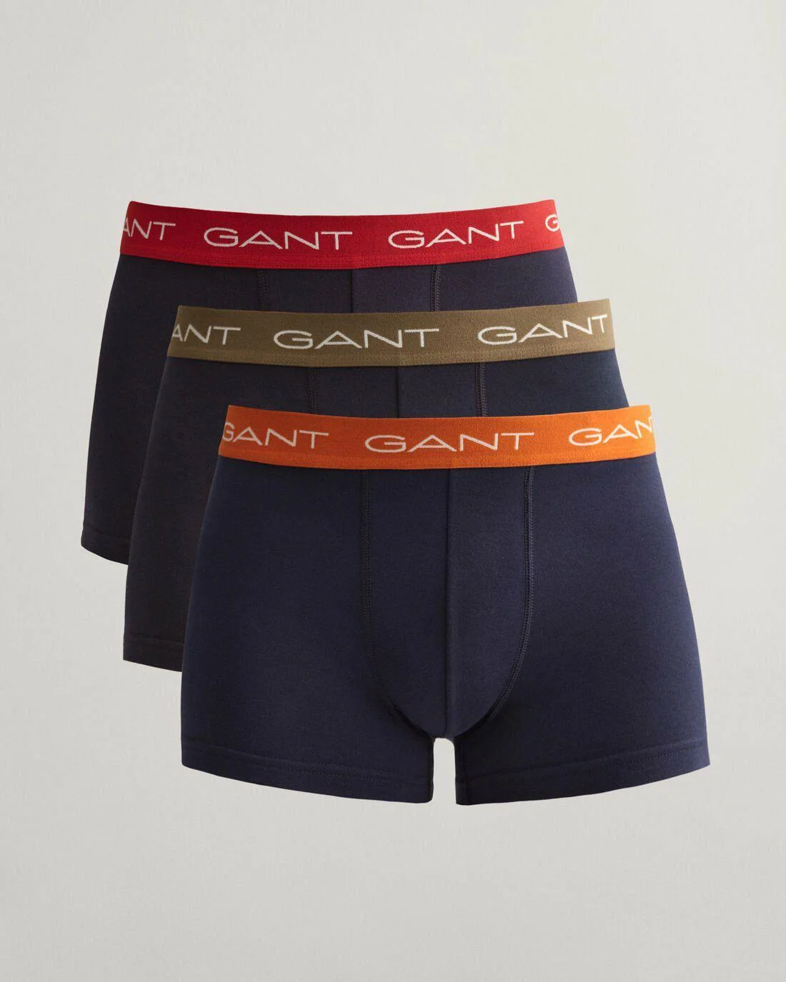 Underwear | Mens GANT 3-Pack Trunks Evening Blue