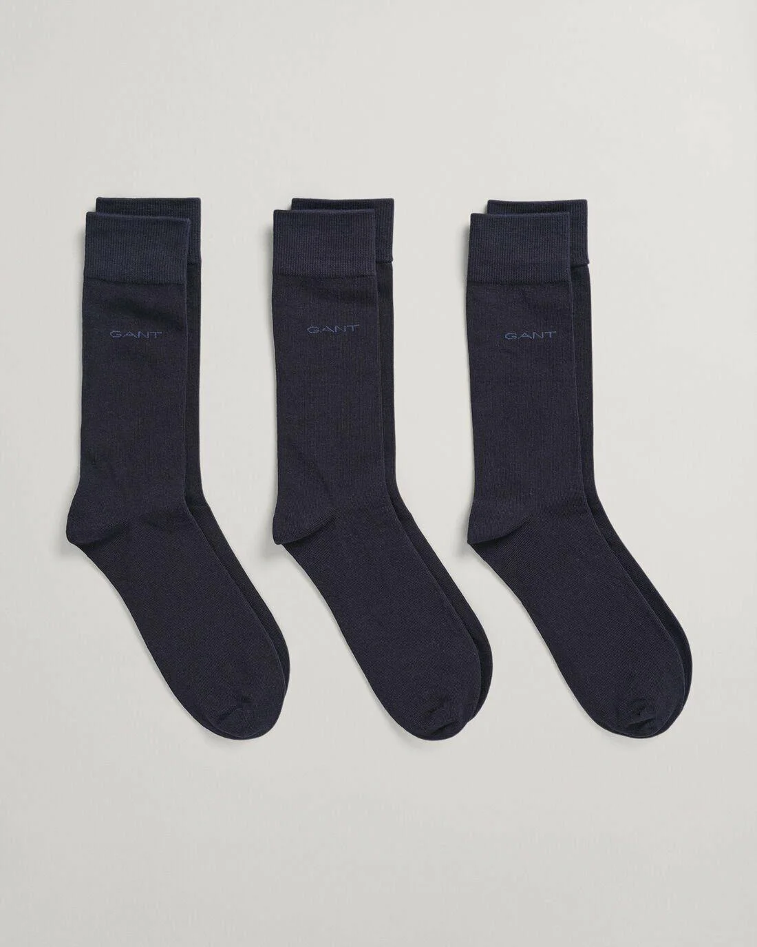 Socks | Mens GANT 3-Pack Soft Cotton Socks Marine