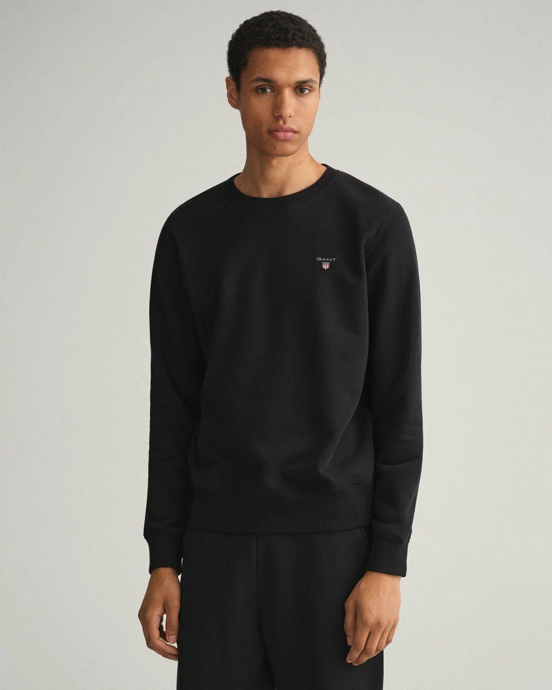 Hoodies And Sweats | Mens GANT Original Crew Neck Sweatshirt Black