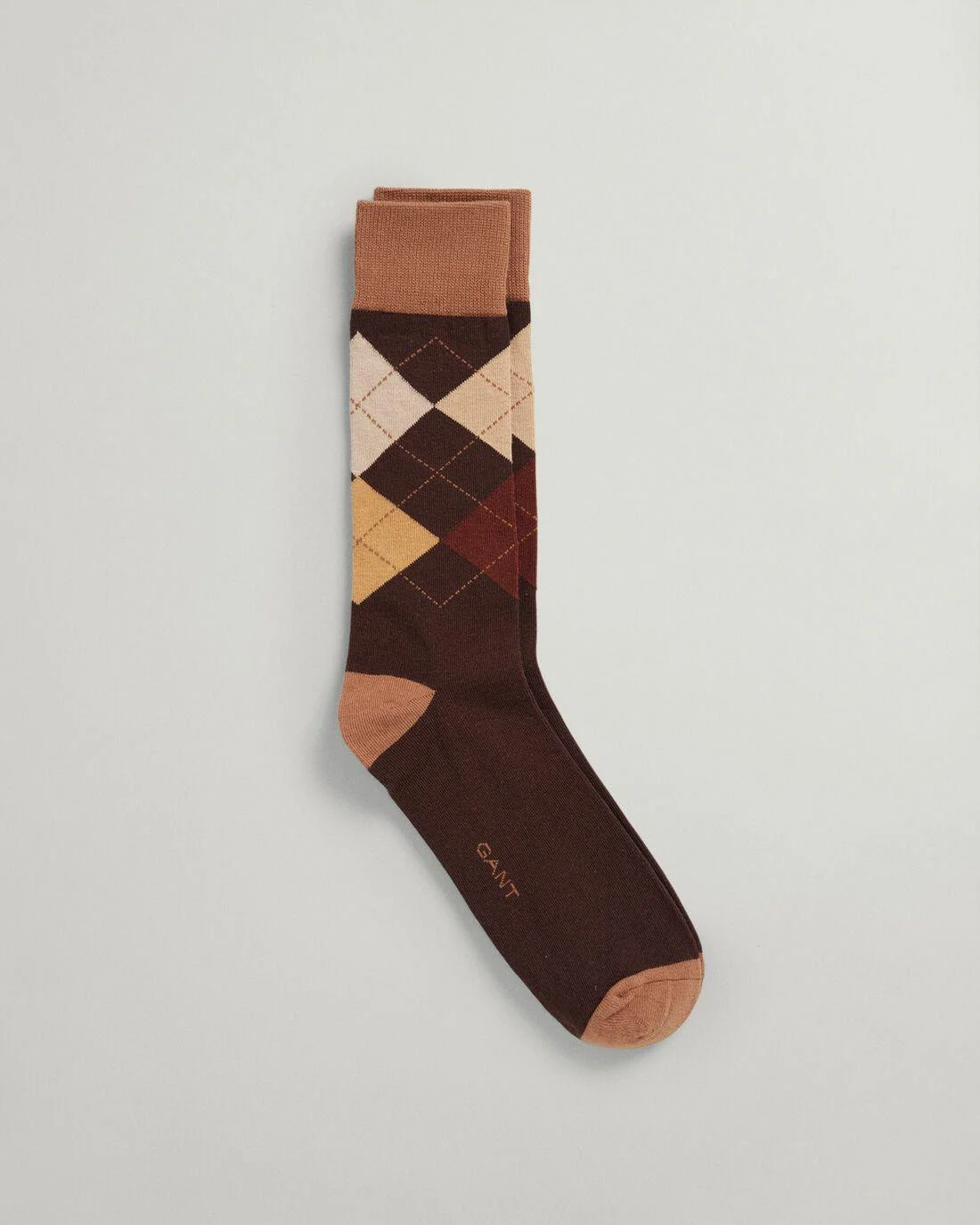 Socks | Mens GANT Argyle Socks Rich Brown