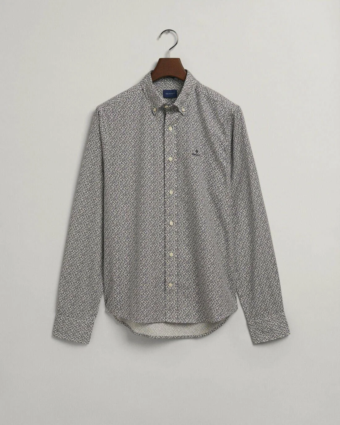 Shirts | Mens GANT Slim Fit Small Paisley Oxford Shirt Evening Blue