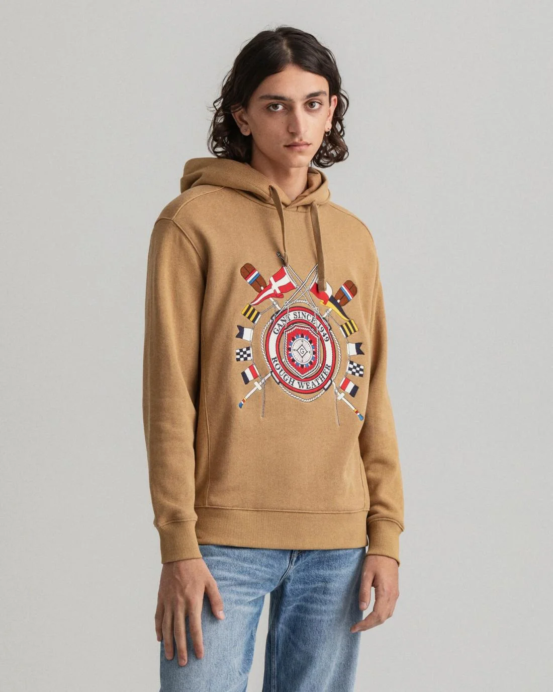 Hoodies And Sweats | Mens GANT Rough Weather Hoodie Cavalry Beige