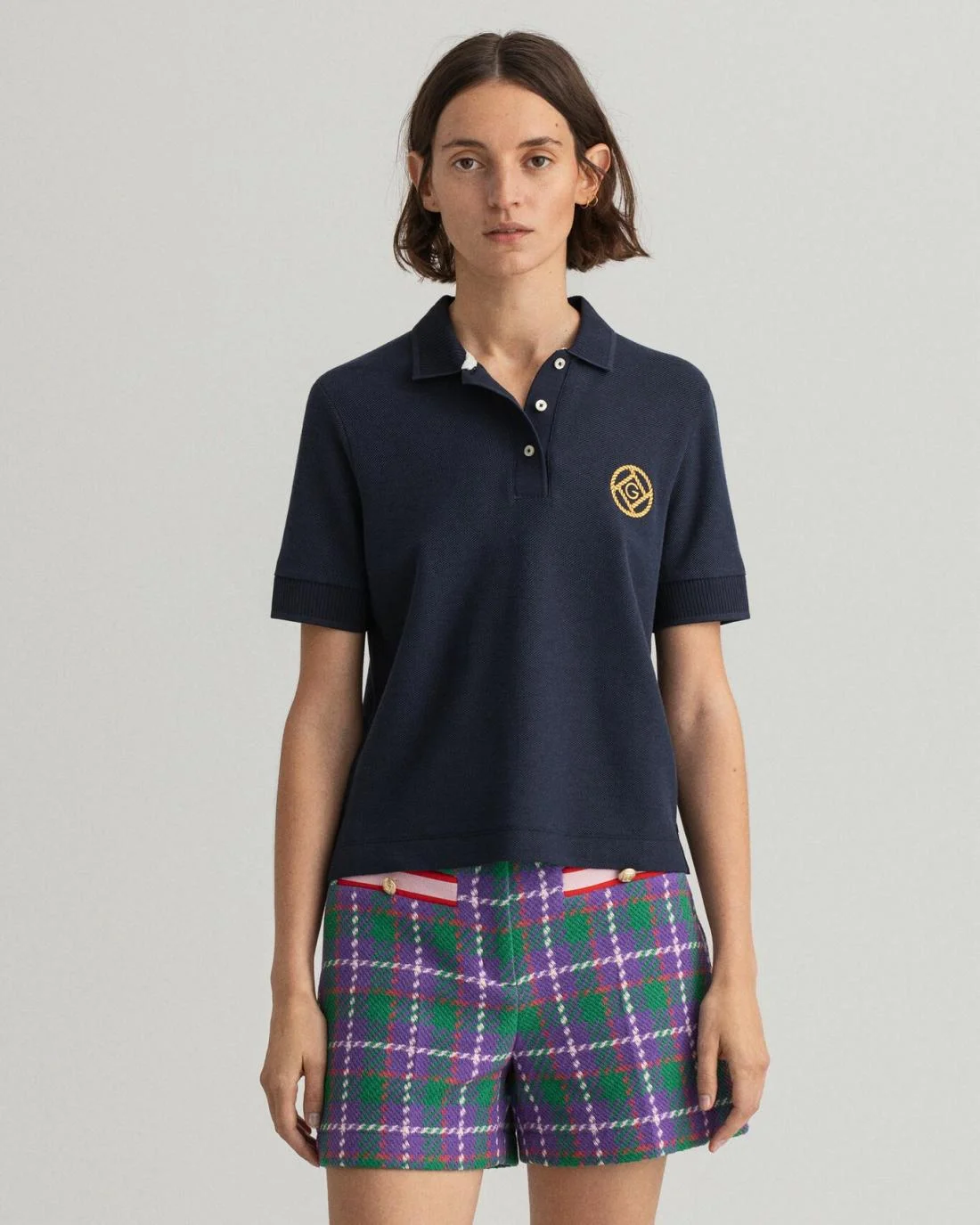 Polos And T-Shirts | Womens GANT Rope Icon Piqué Polo Shirt Evening Blue