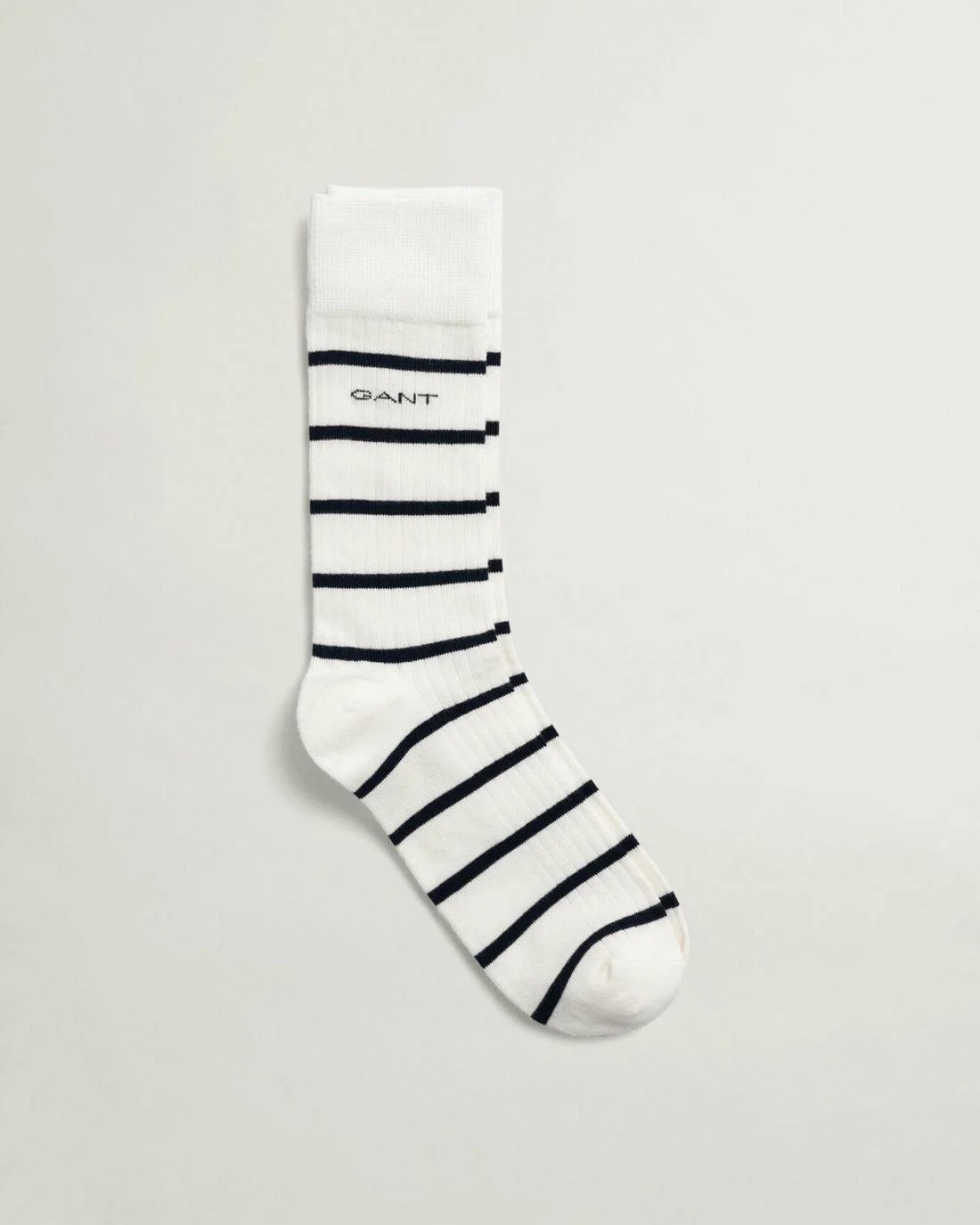 Socks | Mens GANT Breton Stripe Ribbed Socks Eggshell