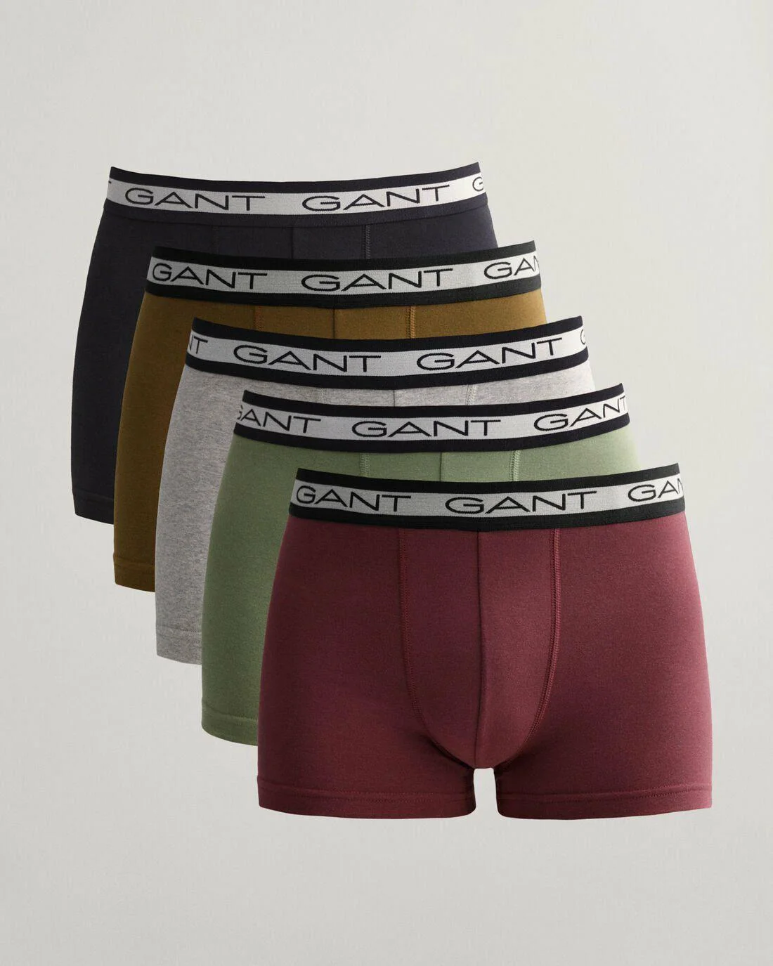 Underwear | Mens GANT 5-Pack Basic Trunks Plumped Red