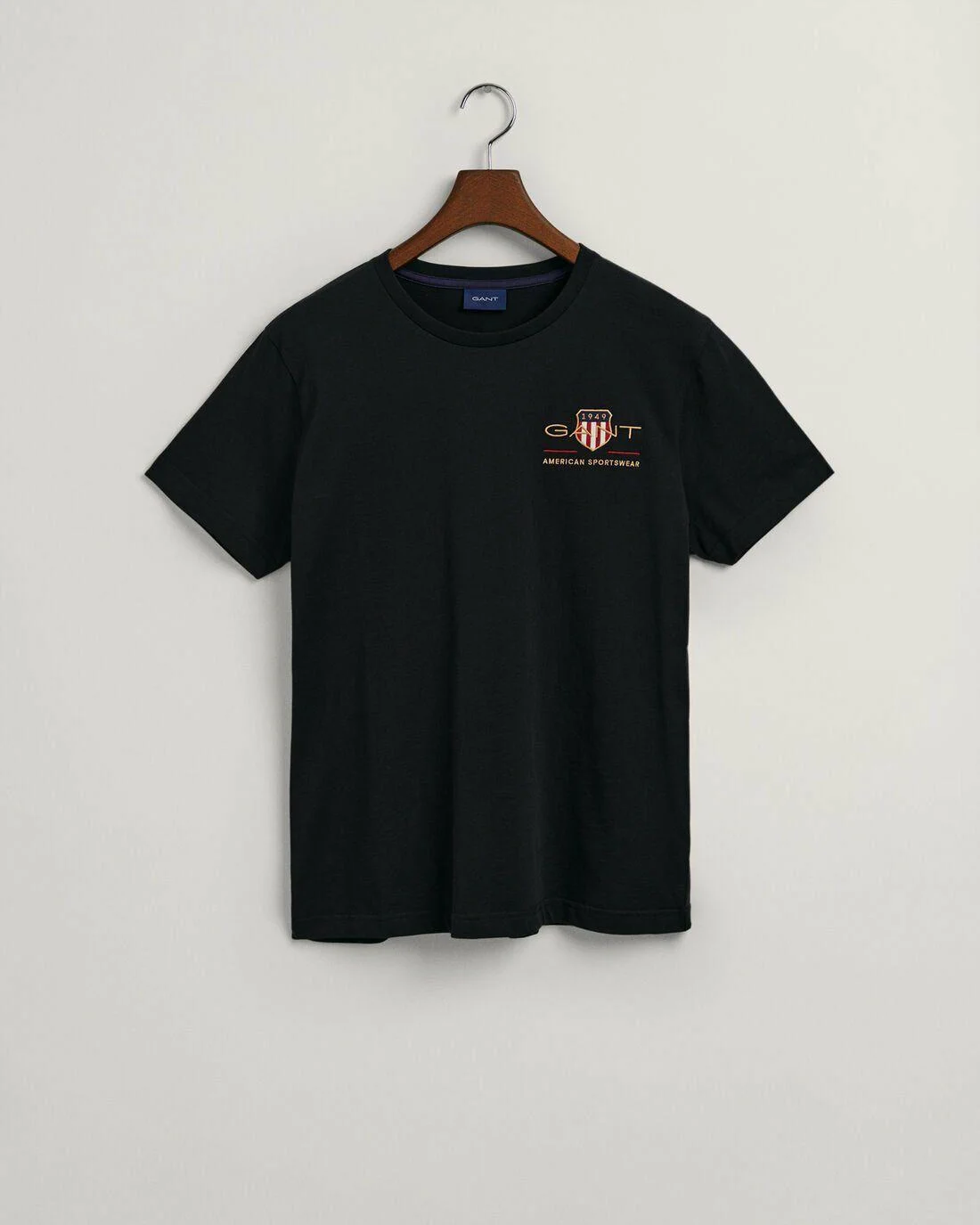 T-Shirts | Mens GANT Archive Shield Embroidery T-Shirt Black