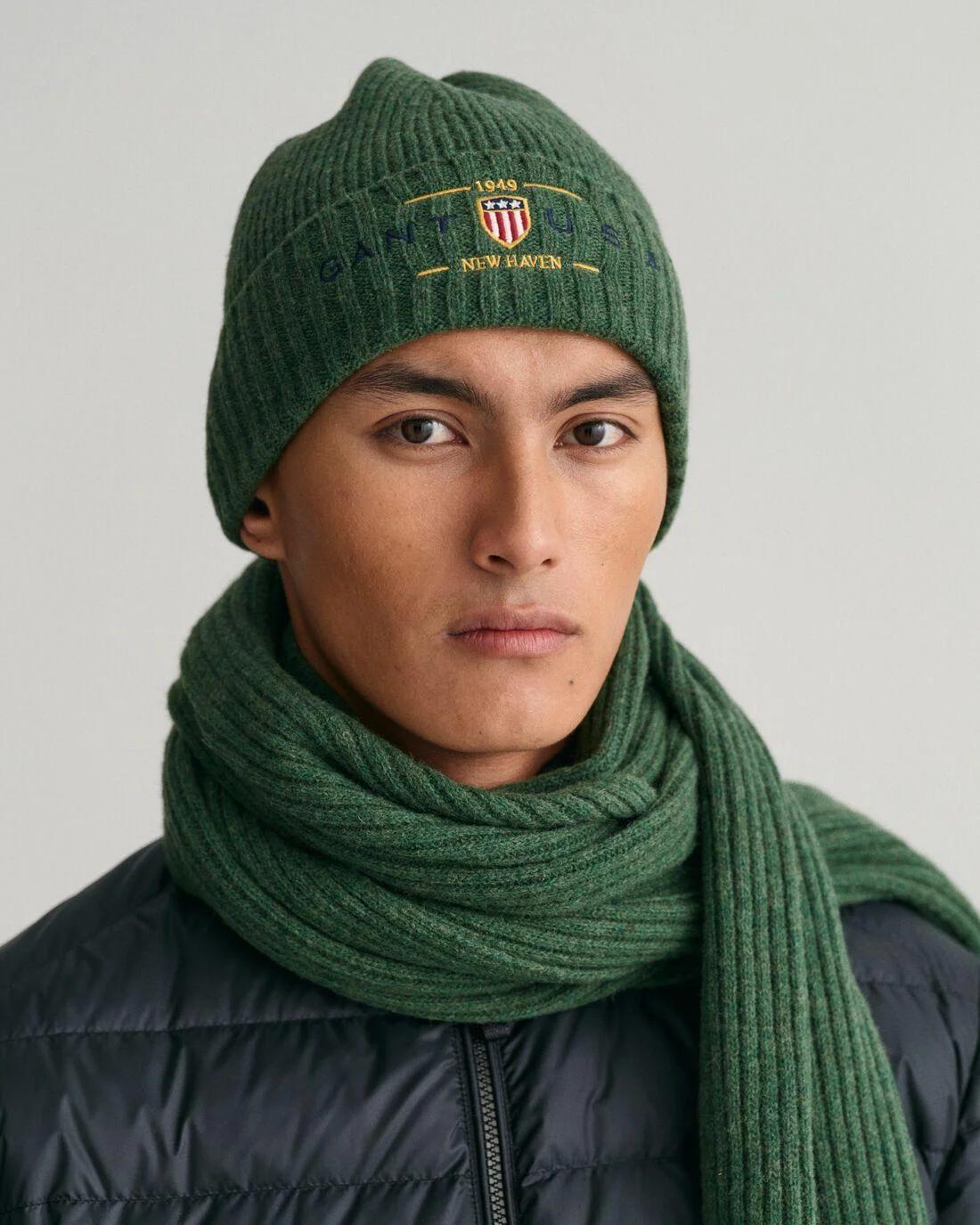 Caps And Hats | Mens GANT Scarf And Beanie Gift Box Eden Green