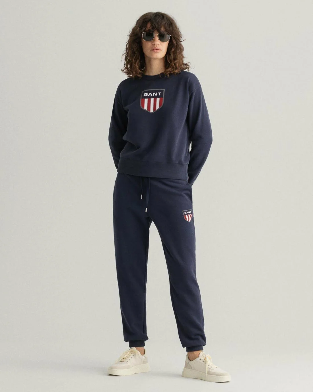 Hoodies And Sweats | Womens GANT Retro Shield Sweatpants Evening Blue