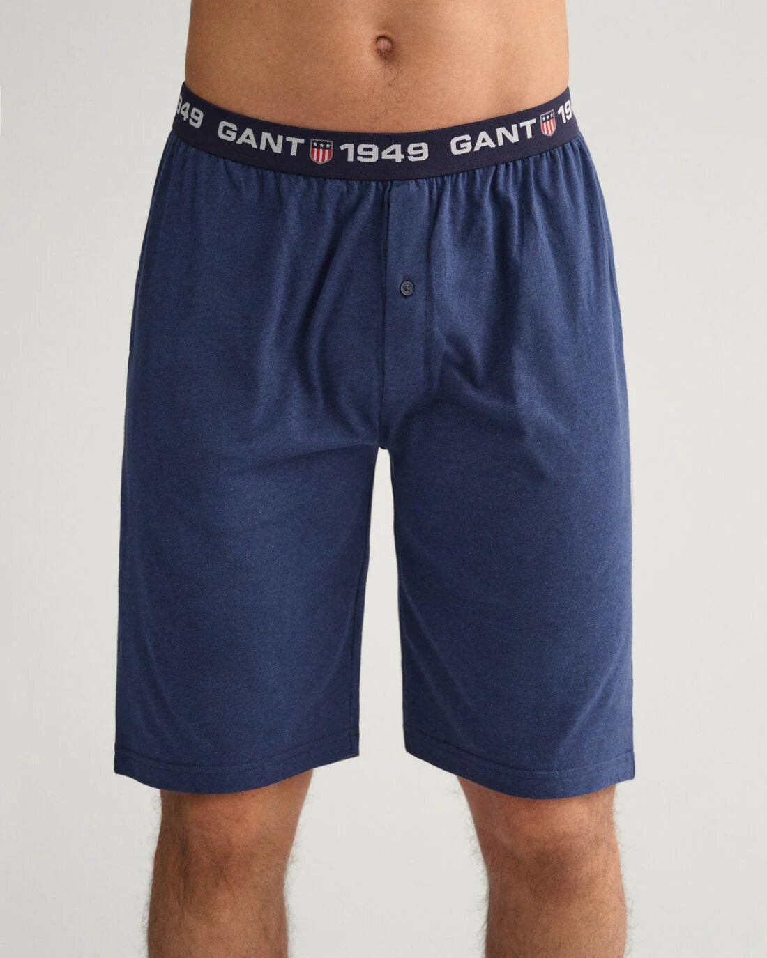 Nightwear | Mens GANT Retro Shield Pajama Shorts Marine Melange