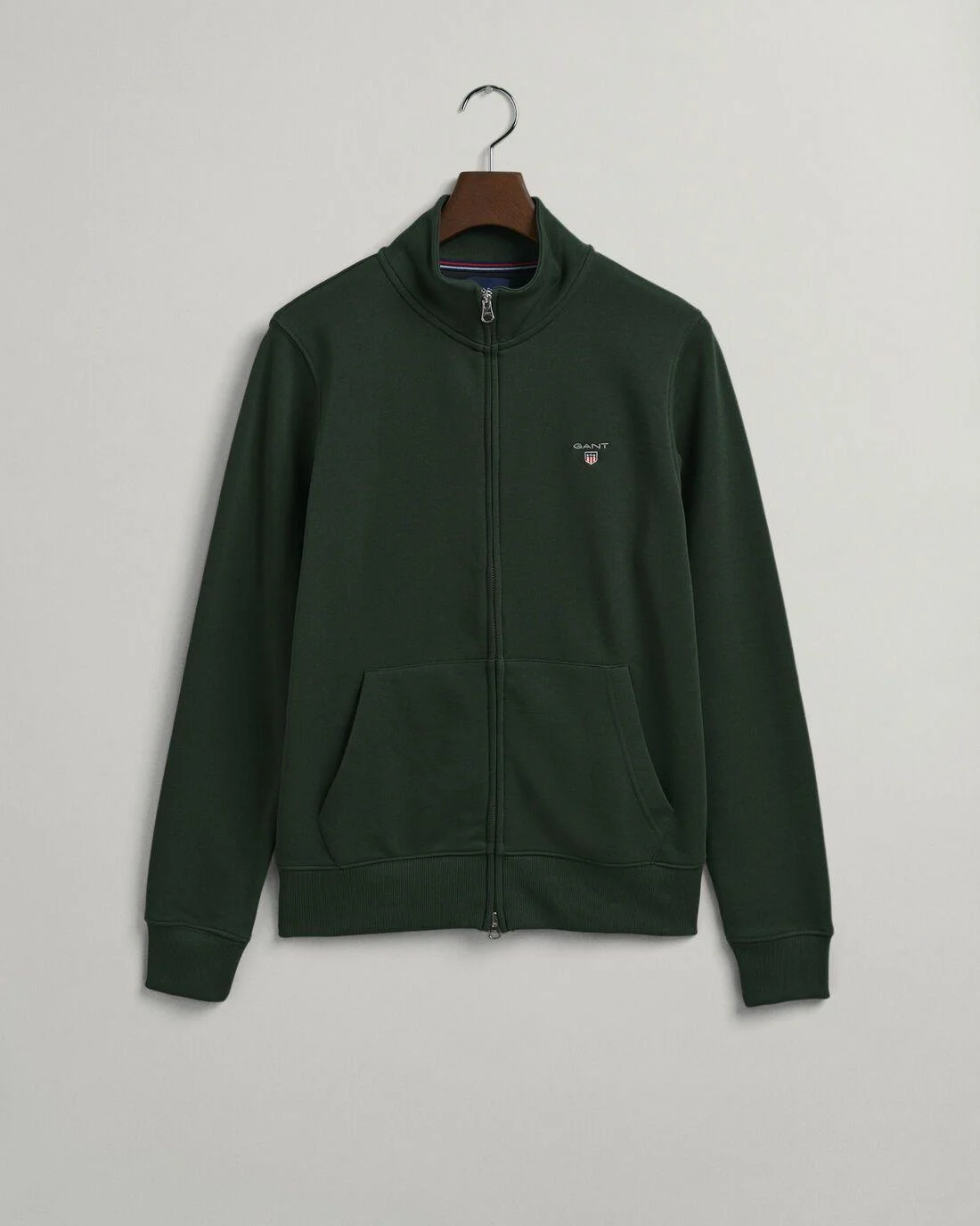 Hoodies And Sweats | Mens GANT Original Full-Zip Cardigan Storm Green