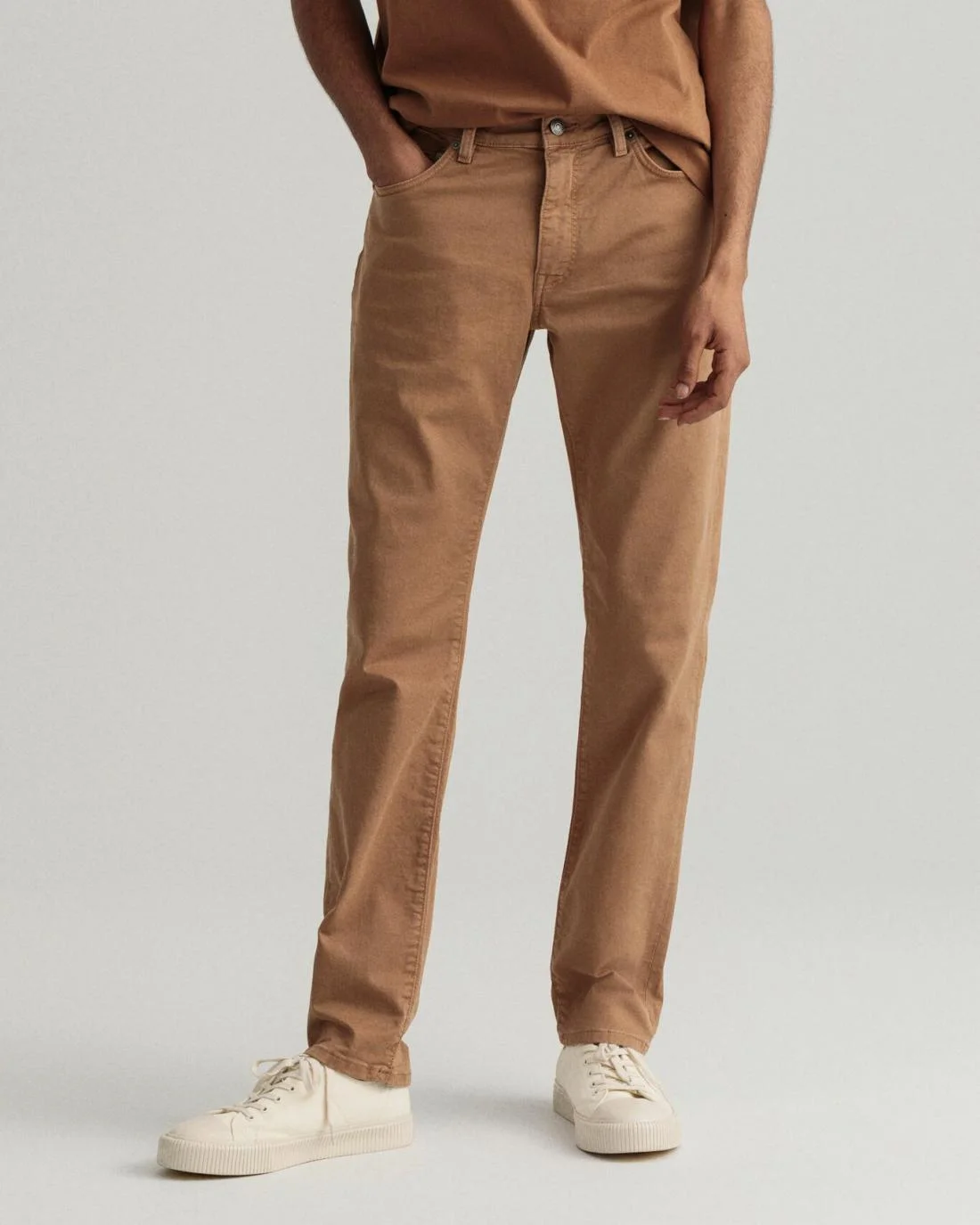 Jeans | Mens GANT Hayes Slim Fit Desert Jeans Roasted Walnut